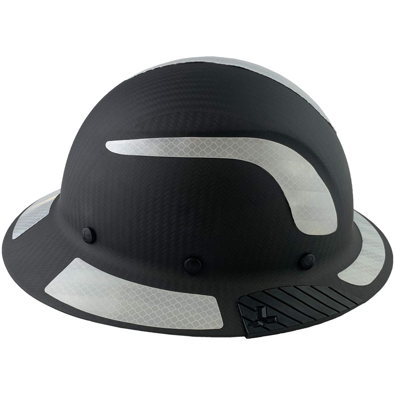 Premium Carbon Fiber Safety Helmet - ANSI Certified Full Brim Hard Hat with Reflective Strips - Matte Black Construction Helmet with Storage Tote Bag - Ideal for Construction, Mining & Industrial Work Safety