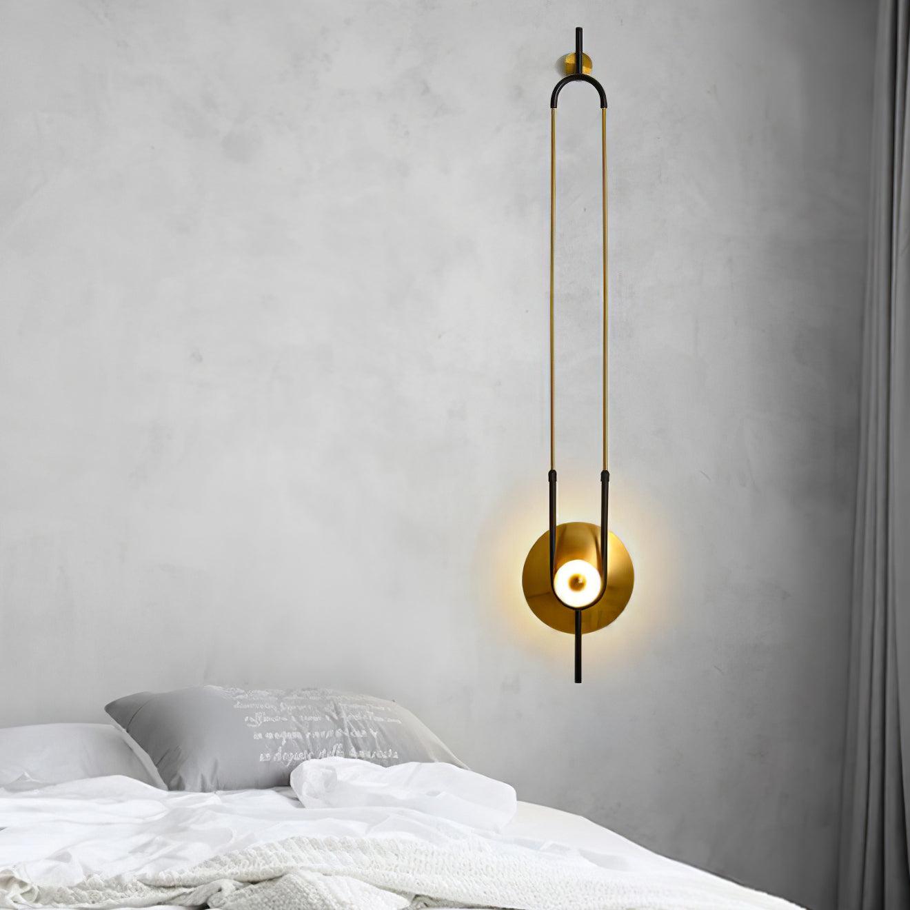 Ellipse Ring Marble Wall Light - Modern Minimalist Sconce for Living Room, Bedroom, and Hallway Decor - Elegant Marble Finish with LED Lighting