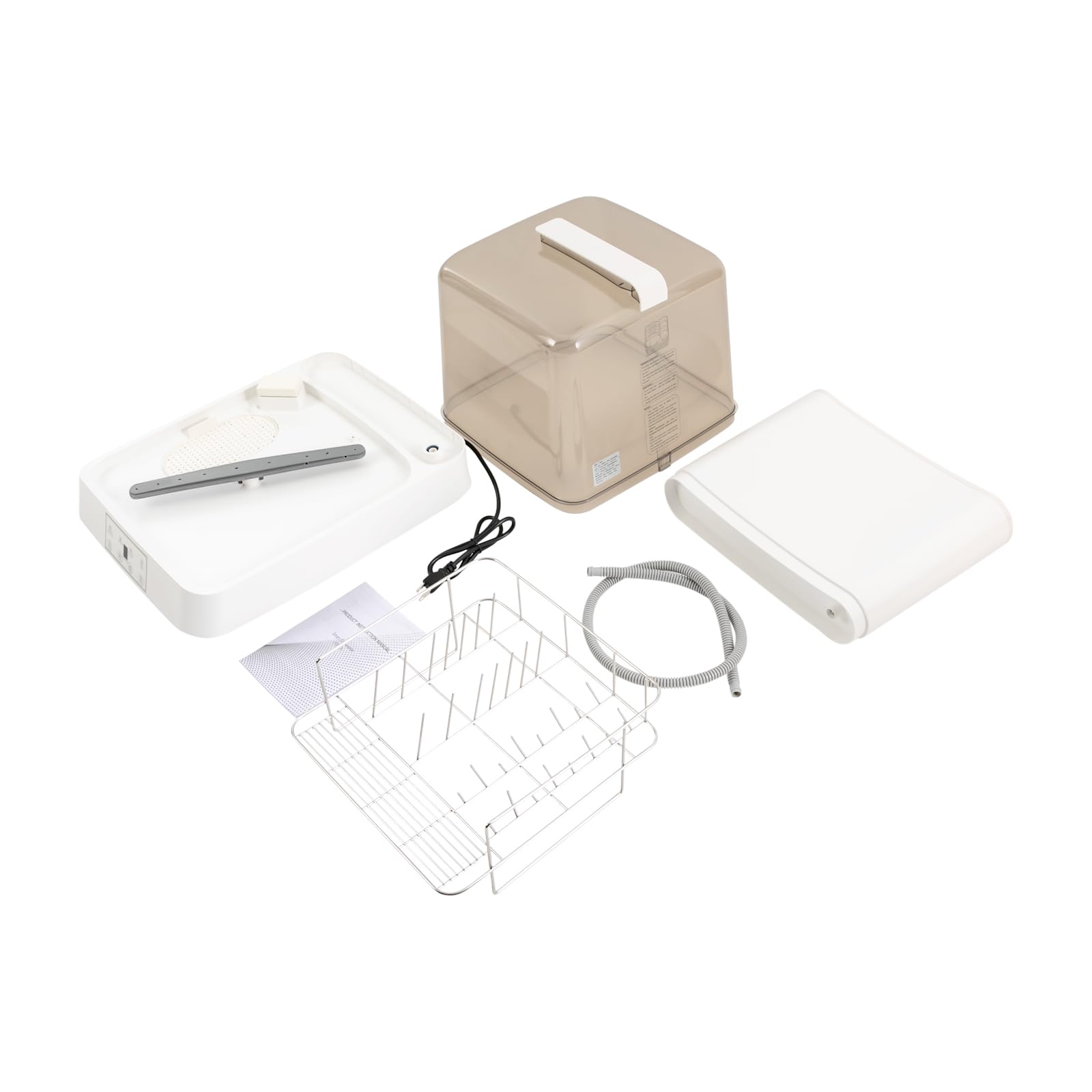 Portable Countertop Dishwasher with 360° Rotating Spray, Multiple Cleaning Modes & Transparent Window - Compact Automatic Dishwasher for Apartments, Dorms, RVs & Small Kitchens - Perfect for Studio Living, Camping & Tiny Homes