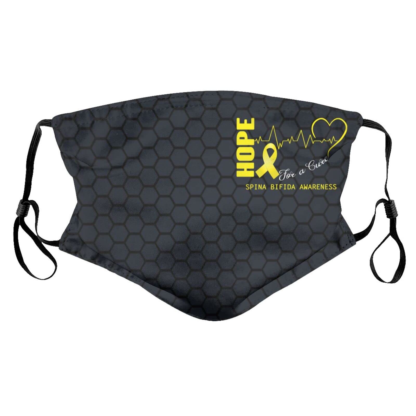 Reusable Face Mask with Filters - Spina Bifida Awareness Balaclava for Men, Women & Kids | Breathable & Washable for Daily Use, Outdoor Activities & Sports