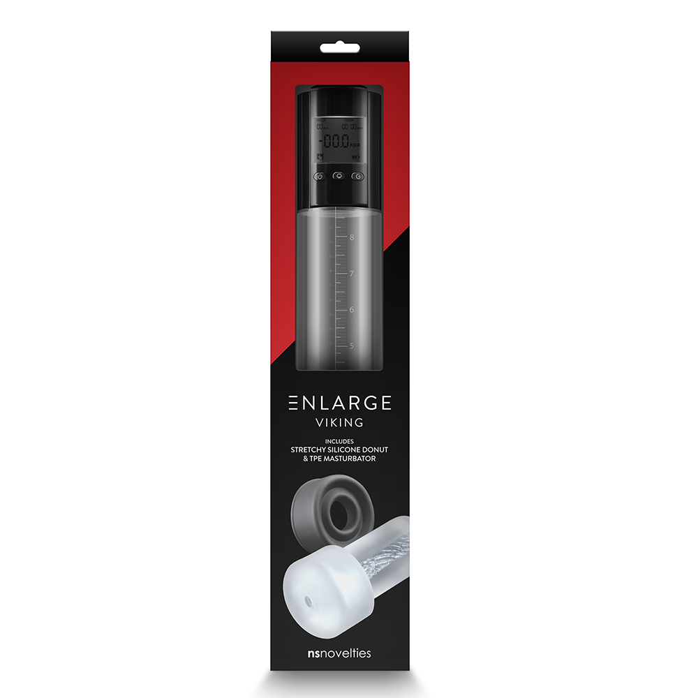 Viking Programmable LCD Penis Pump - Electric Male Enhancement & Masturbation Device for Stronger Erections - Perfect for Solo Play & Couples Intimacy