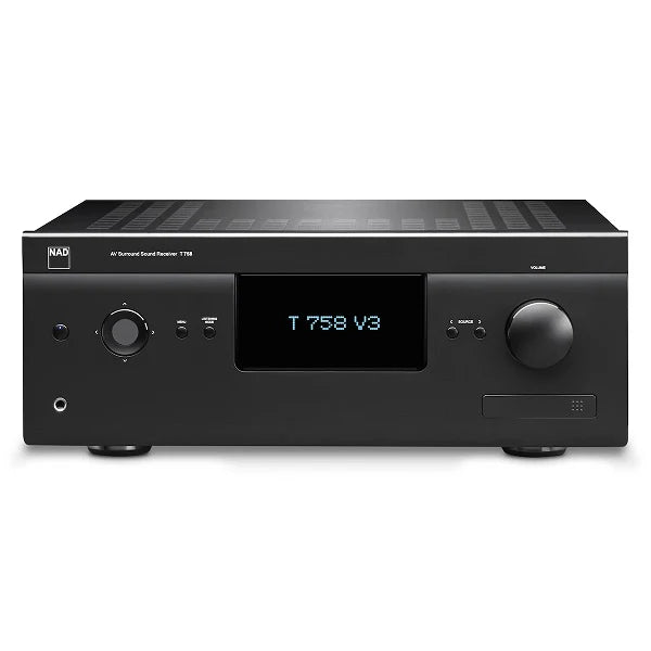 NAD T 758 V3i 7.2 Channel AV Surround Sound Receiver with Dolby Atmos - Home Theater Audio System for Movies, Music & Gaming