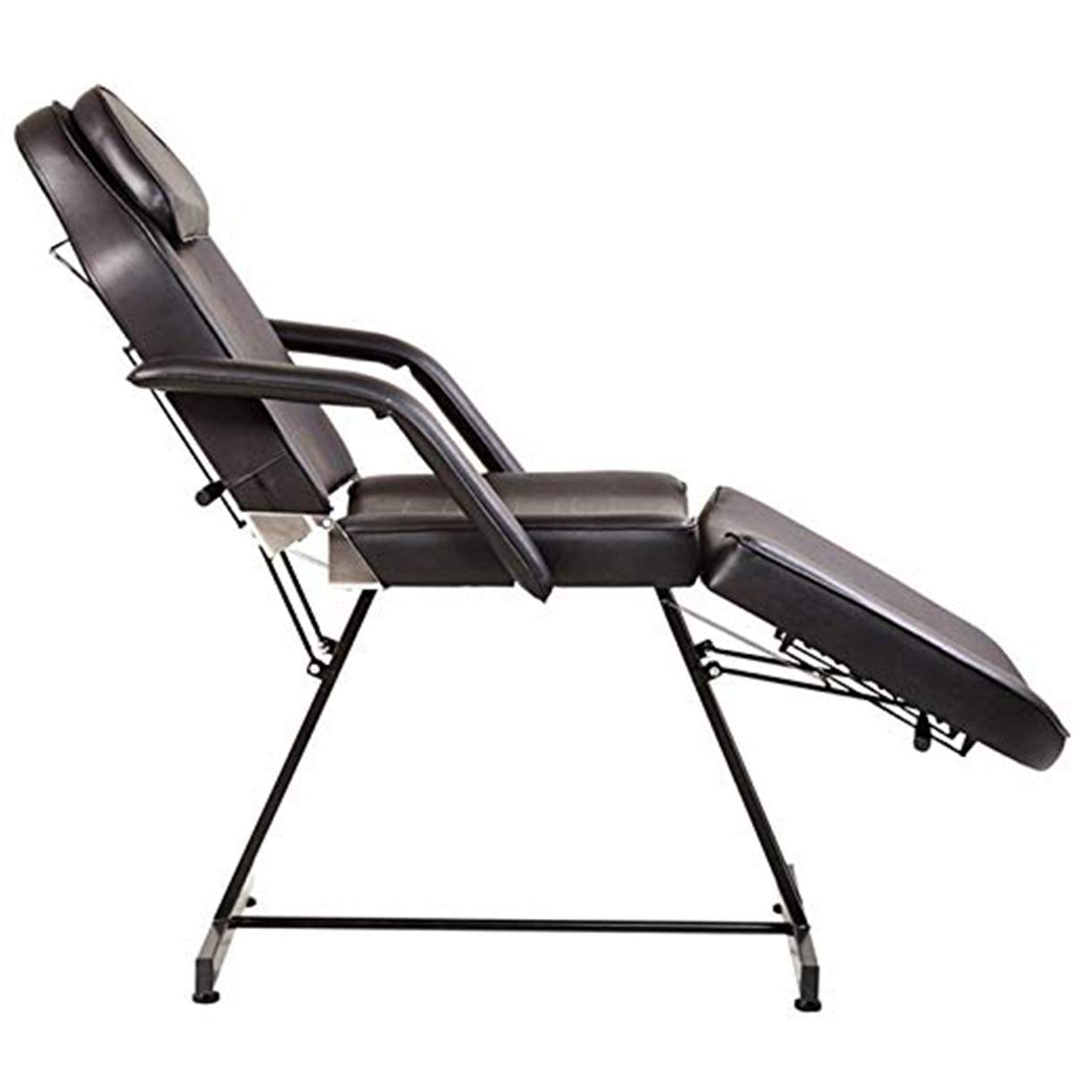 Professional Black Salon Massage Facial Bed with Adjustable Stool - Perfect for Spa, Beauty Clinics & Home Relaxation
