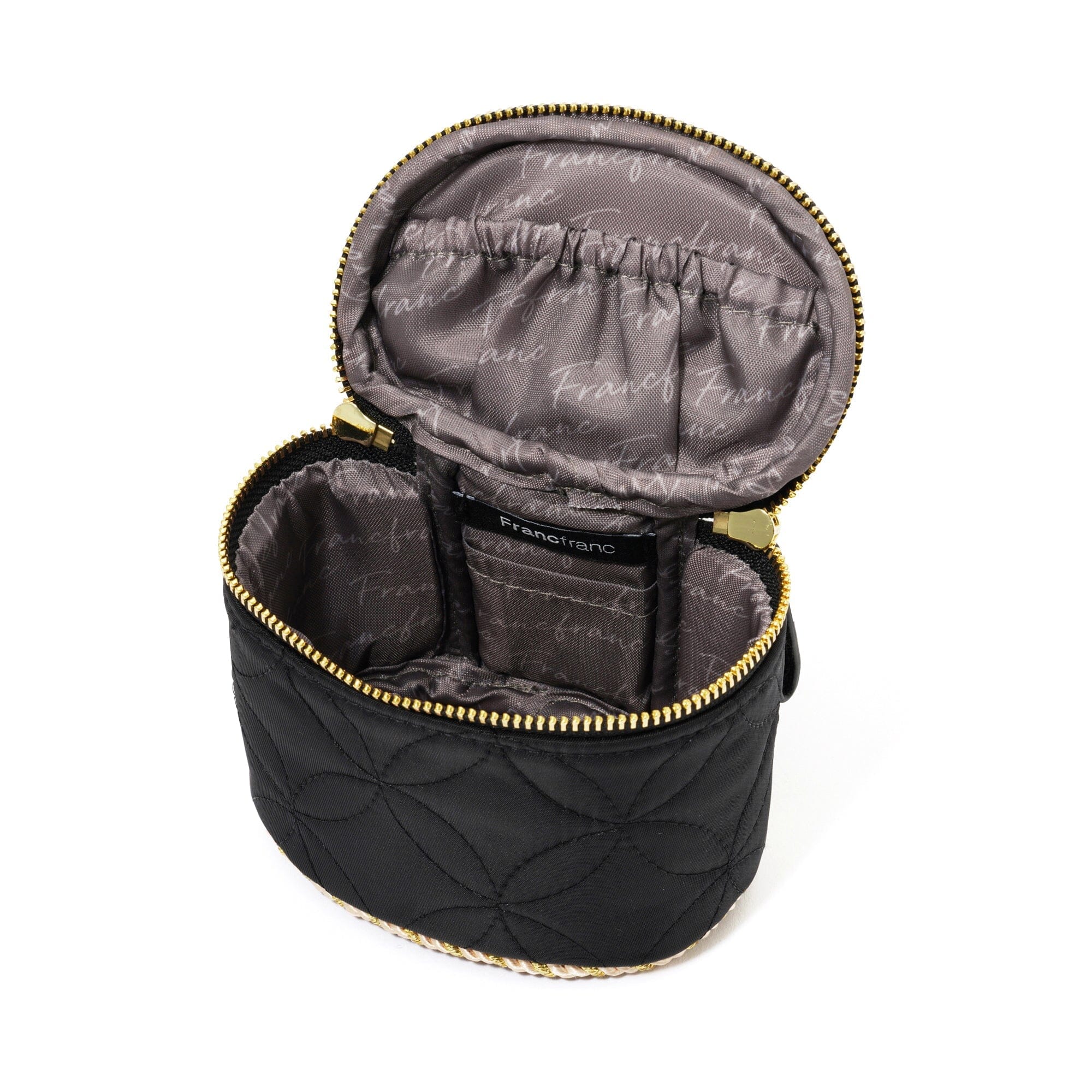 Bell Vanity Pouch Mini Black - Small Cosmetic Bag for Makeup & Travel Essentials | Perfect for Women's Purse, Gym, and Everyday Use