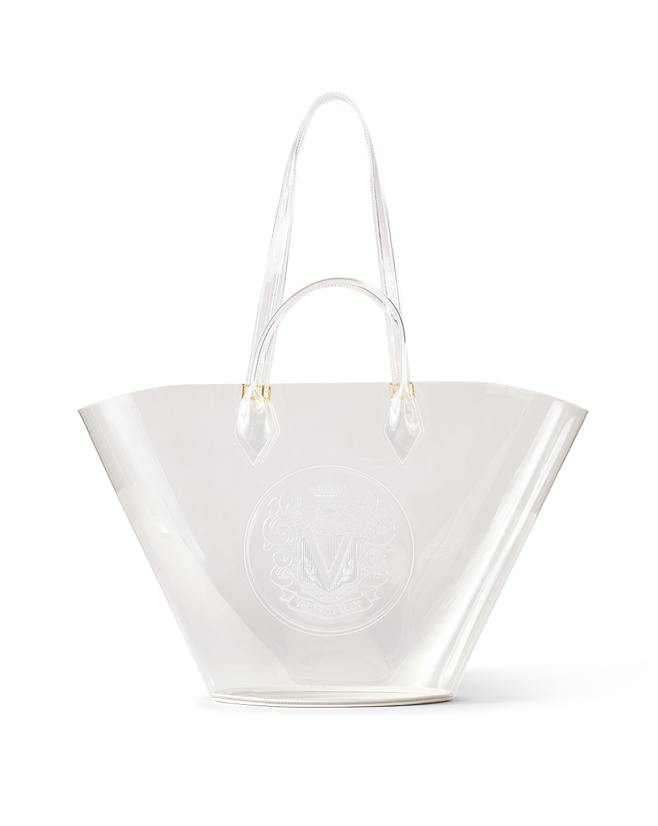 Large Crest Market Tote Bag - Stylish Reusable Grocery Shopping Tote with Durable Handles for Farmers Market, Beach Trips & Everyday Use