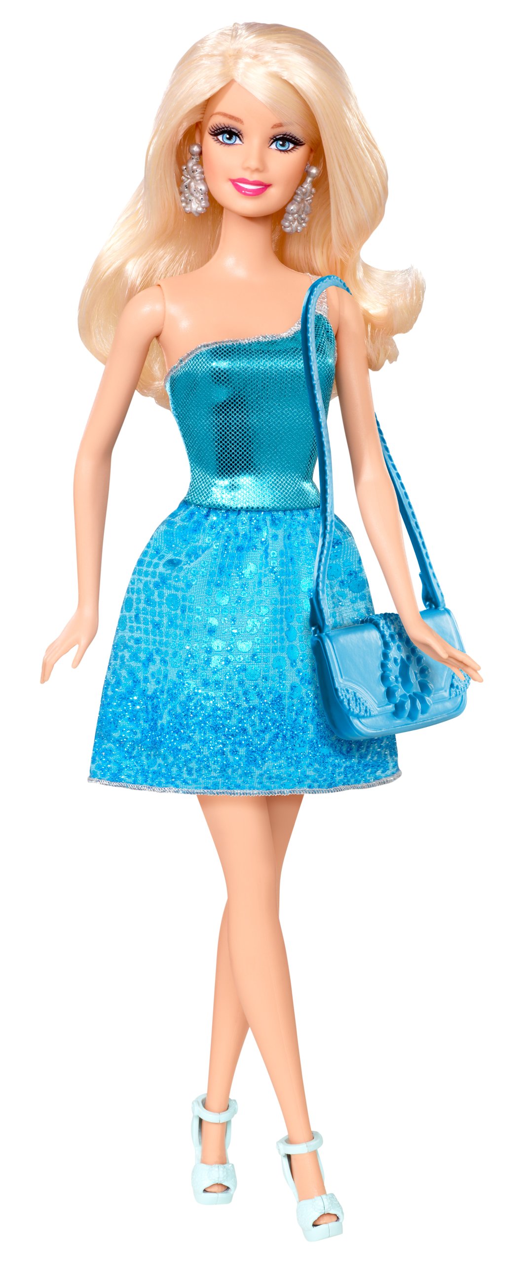 Barbie Glitz Doll with Sparkling Blue Dress - Perfect for Collectors, Gift Giving & Playtime Fun