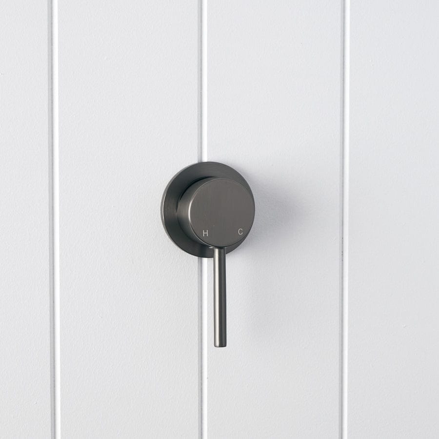 Sydney Wall Mixer Faucet in Gunmetal Finish - Perfect for Modern Kitchen and Bathroom Sinks