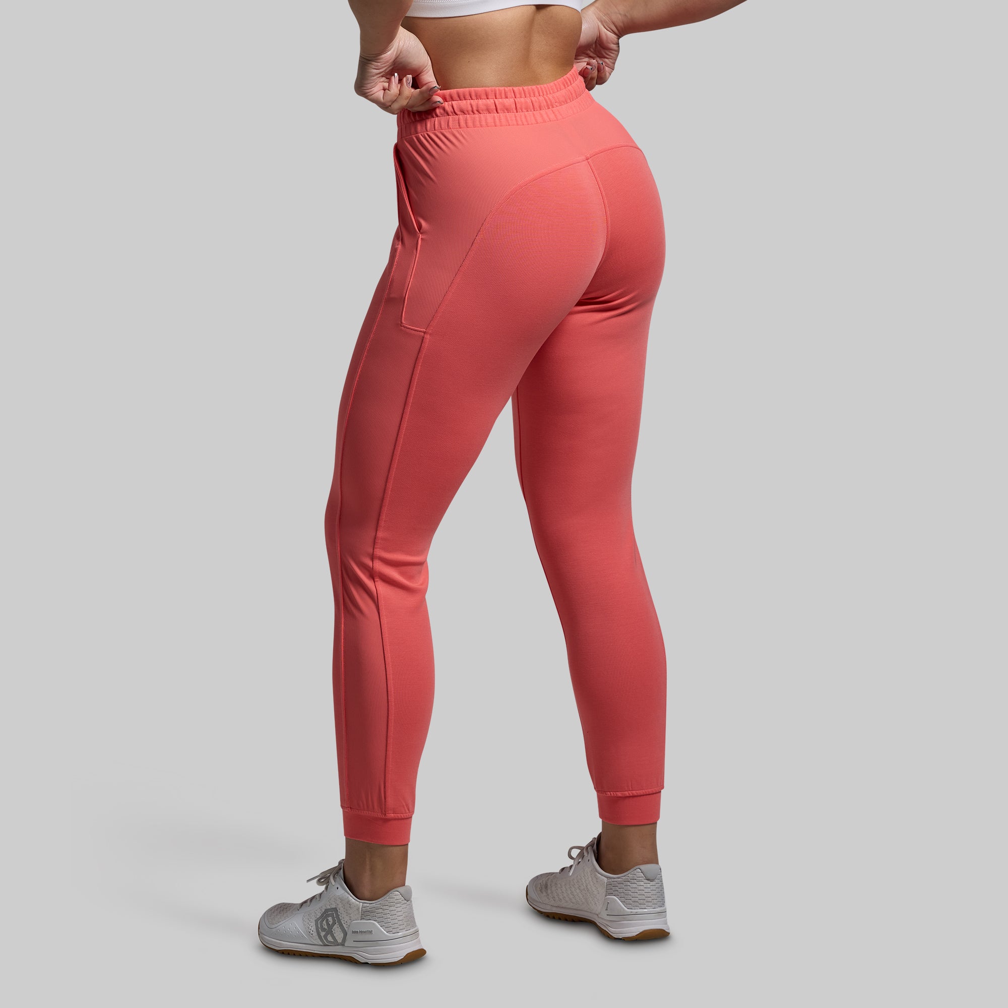 Lounge Lux Cropped Pullover Set in Hot Peach | Soft & Comfortable Women's Loungewear | Perfect for Yoga, Relaxing at Home & Casual Outings