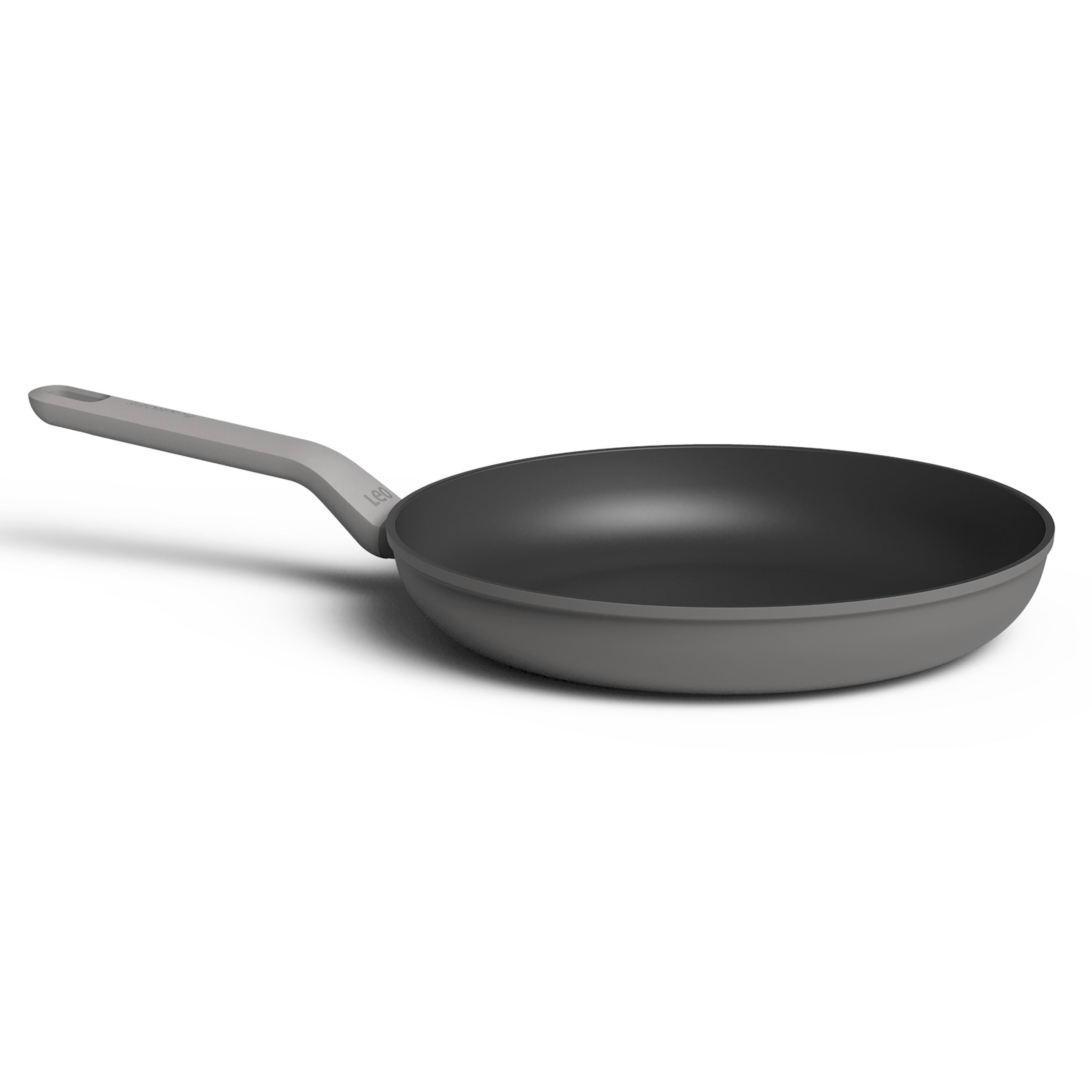 BergHOFF Leo 4-Piece Nonstick Cookware Set - Frying Pan & Saute Pan with Stay-Cool Handles, Gray - Perfect for Sautéing, Frying & Everyday Cooking