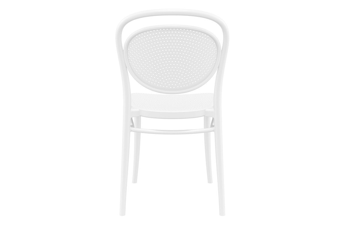Commercial-Grade Marcel Stacking Chairs for Restaurants, Cafes & Events - Heavy Duty Stackable Dining Chairs for Indoor/Outdoor Use