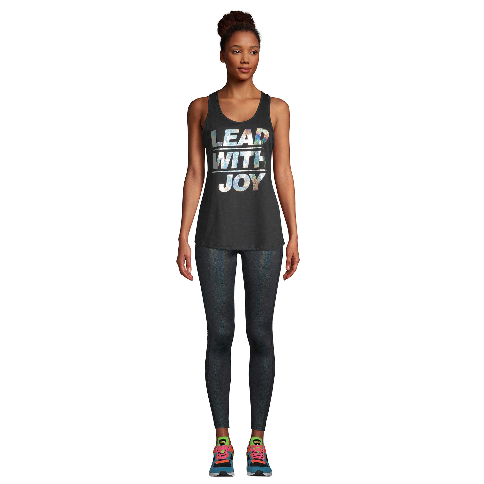 ZUMBA Graphic Print Dance Fitness Tank Tops for Women - Breathable Activewear Workout Tops for Yoga, Gym & Dance Classes | Perfect for Zumba, Aerobics & Cardio Workouts