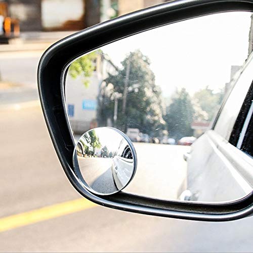 1/2 Pcs Mini 360 Degree Rearview Blind Spot Mirror - Wide Angle Convex Mirror for Car Safety - Universal Vehicle Side Wing Mirror Cover (1Pcs) - Perfect for Parking, Lane Changing & Blind Spot Visibility