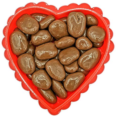 Premium Heart-Shaped Chocolate Candy with Amaretto & Pecans - 6 oz. Gourmet Gift for Valentine's Day, Anniversaries & Romantic Occasions