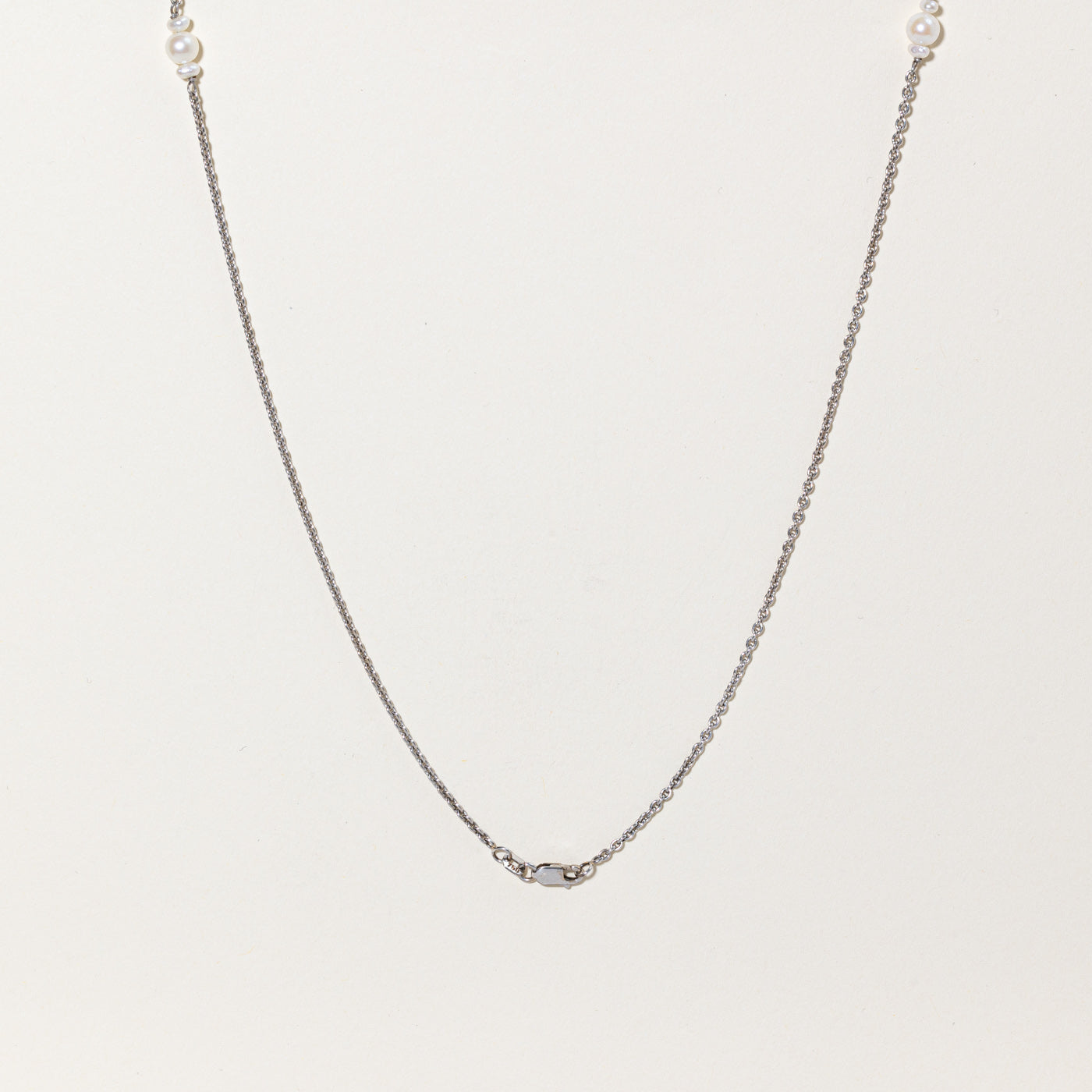 Exquisite Pearl & Diamond Fringe Pendant Necklace - 1.06ctw | 25