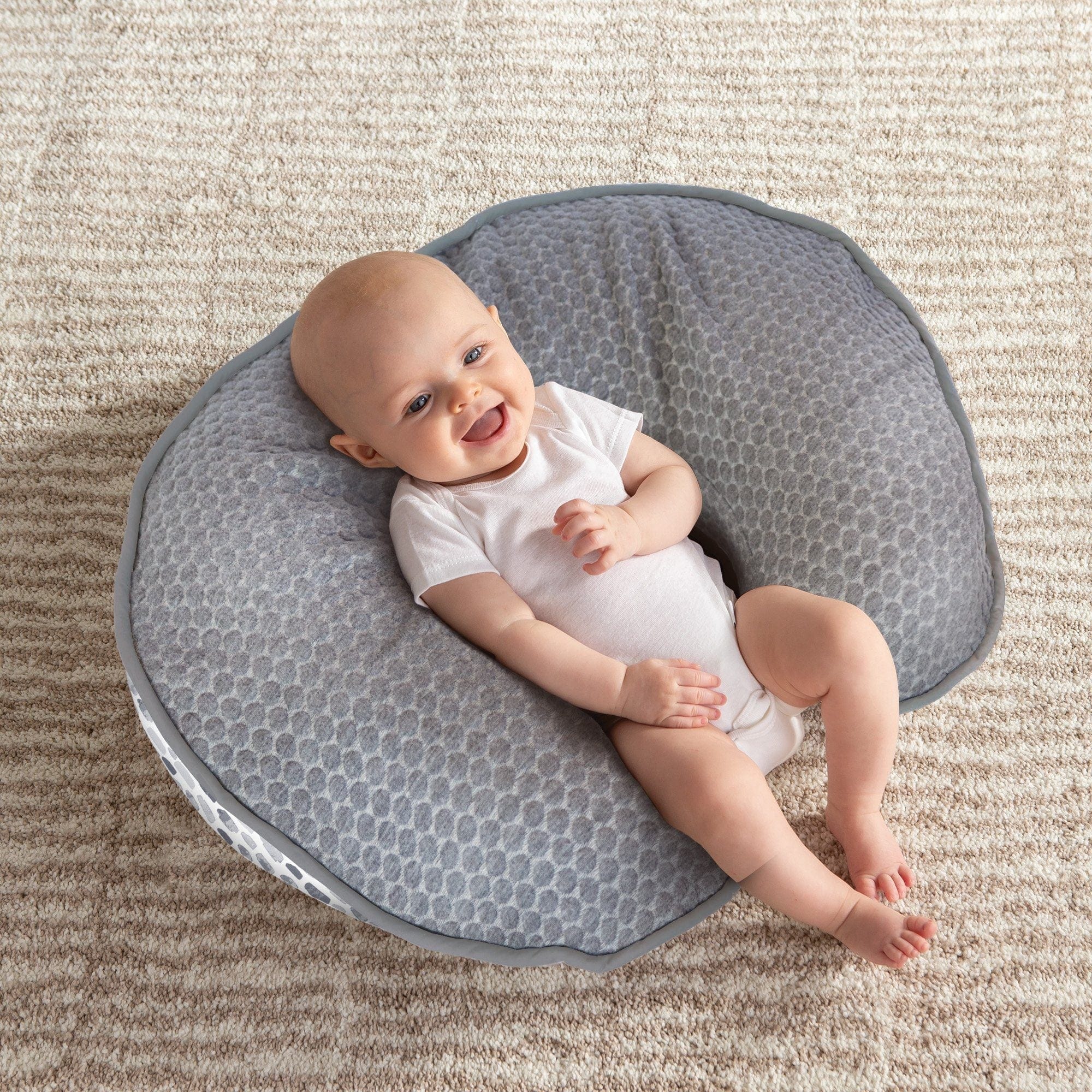 Boppy Luxe Slipcovered Nursing Pillow - Soft & Supportive Breastfeeding Pillow for New Moms, Comfortable Baby Feeding Support for Nursing, Bottle Feeding & Tummy Time