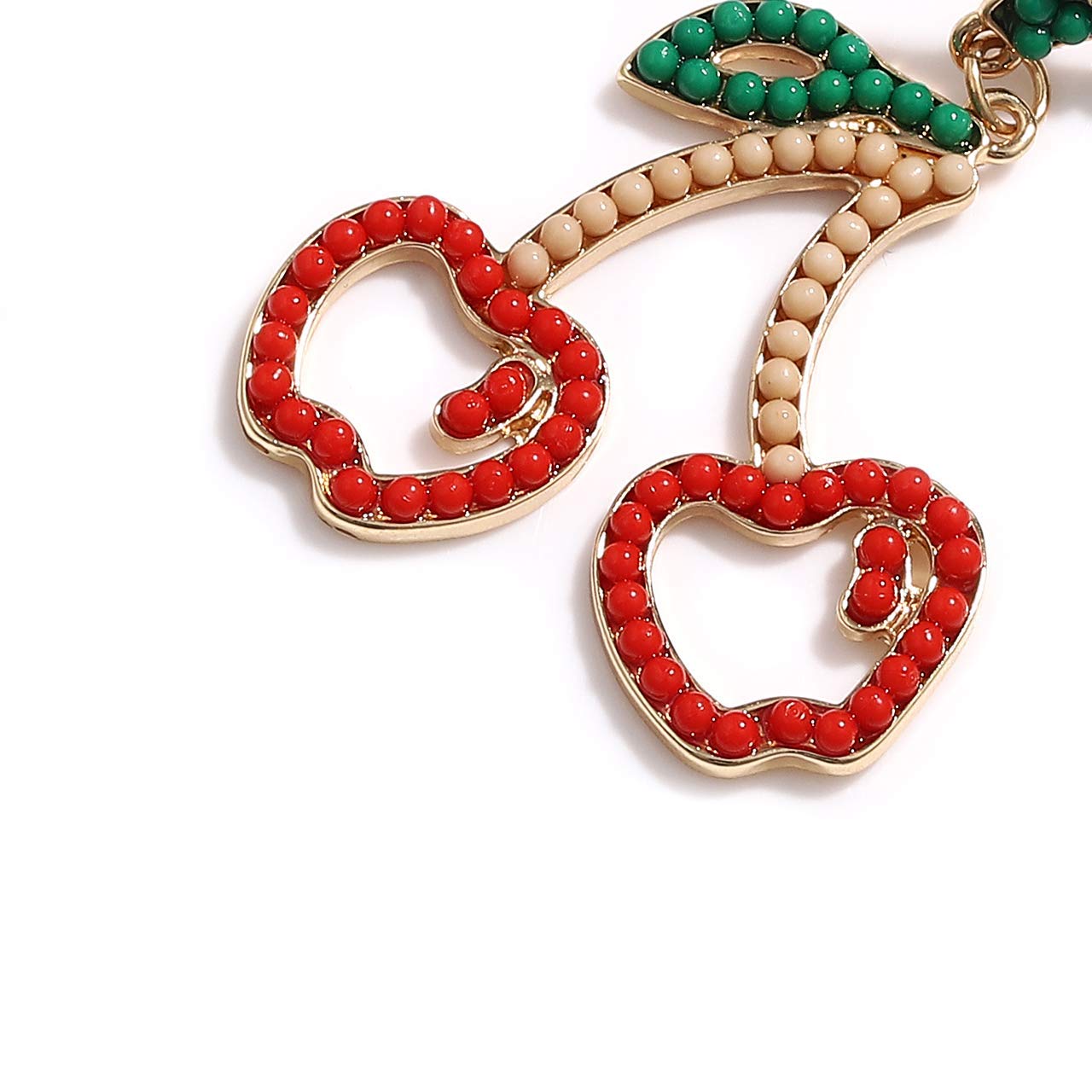 Handmade Boho Beaded Drop Earrings for Women - Tropical Fruit & Flamingo Seed Bead Dangle Earrings - Perfect for Summer, Beach Vacations & Boho Fashion Accessories