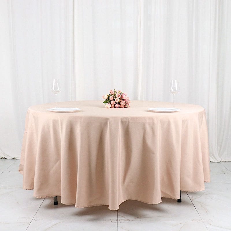 108 Polyester Round Tablecloth for Wedding, Party & Events - Elegant & Durable Table Linens for Dining, Banquet & Home Decor