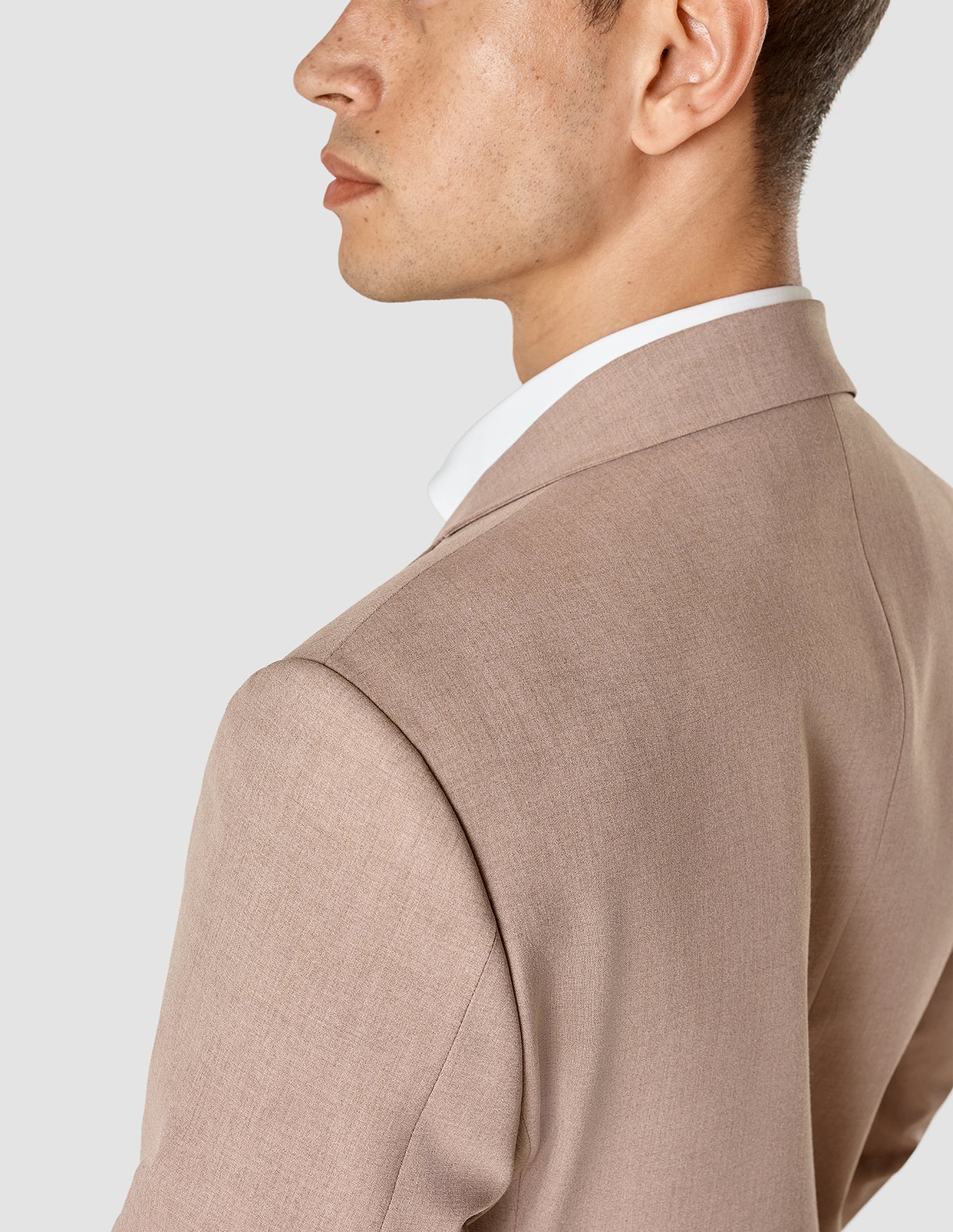 Essential Slim Blazer in Dusty Lilac Melange - Perfect for Office Wear, Business Meetings & Formal Events