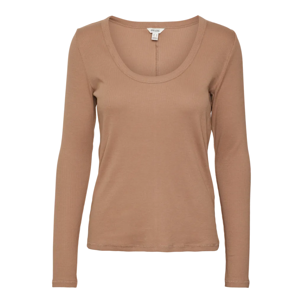 Vero Moda Women's Cotton Scoop Neck Basic T-Shirt - Soft Casual Tee for Everyday Wear, Layering & Outfit Styling