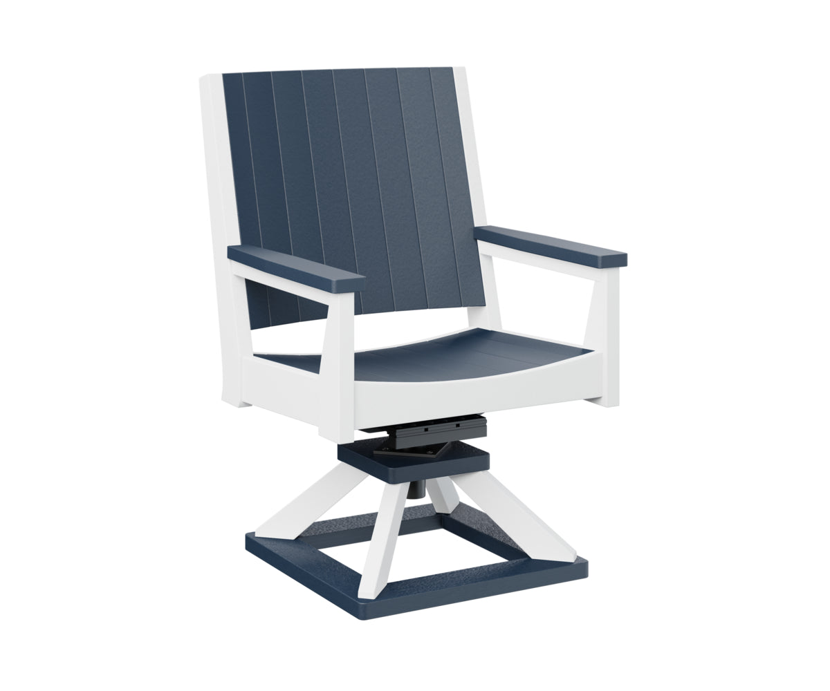 Berlin Gardens Mayhew Swivel Rocker Dining Chair - Comfortable Patio & Outdoor Seating for Restaurants, Gardens, and Decks