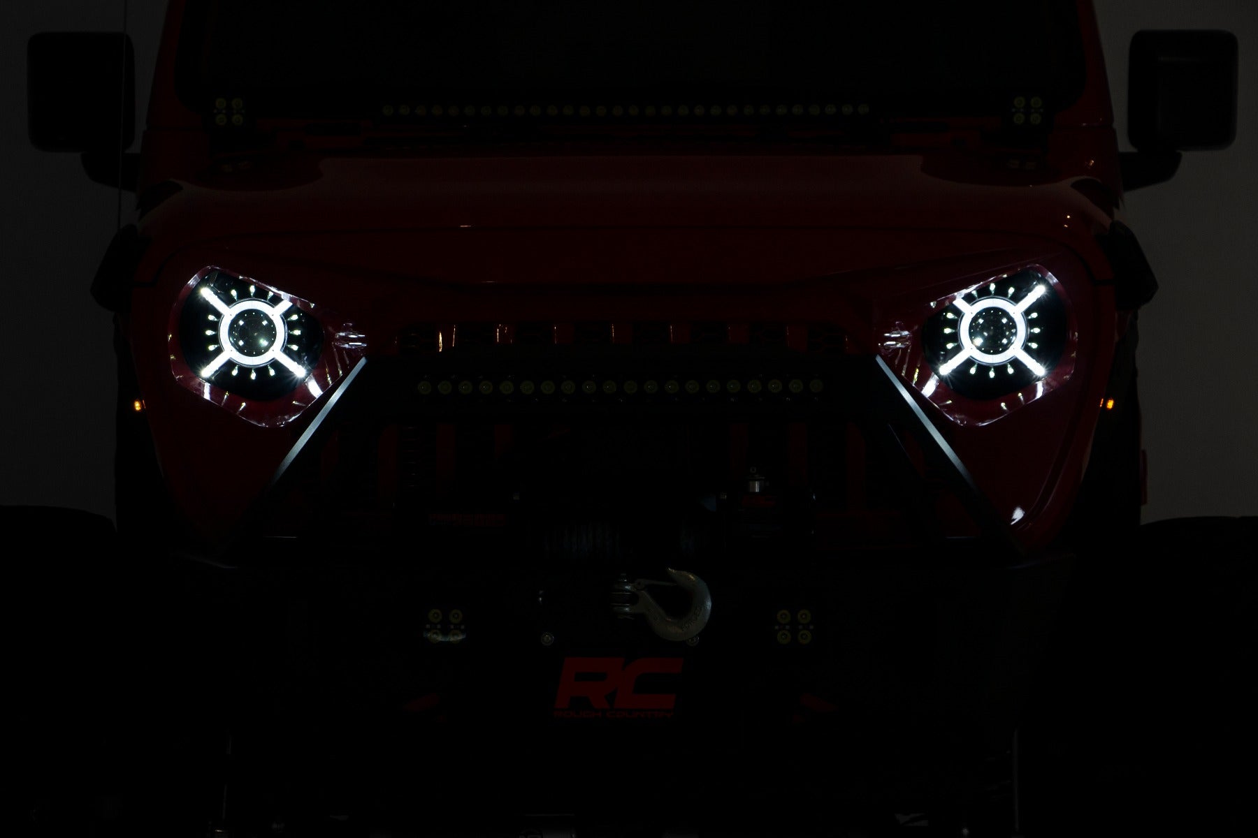 9 Inch LED Headlights - DOT Approved for Jeep Gladiator JT & Wrangler JL (2018-2025) - RCH5100 - High Brightness Off-Road Lighting for Night Driving & Adventure