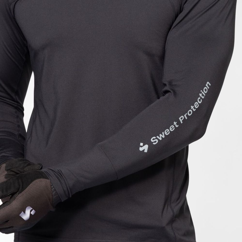 Hunter Mountain Bike Long Sleeve Jersey - Black | Men's Cycling Apparel for Trail & Endurance Rides | Comfortable Performance Shirt for Outdoor Adventures