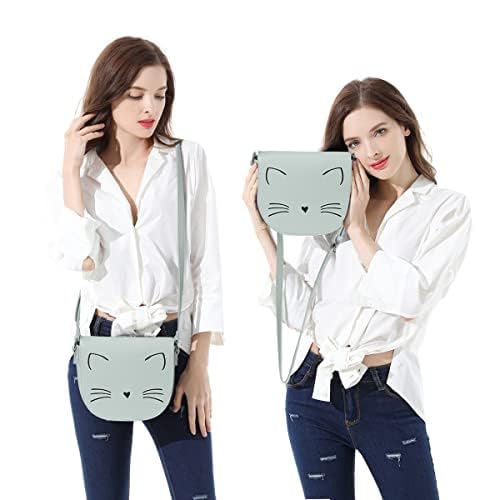 **Gladdon Small Crossbody Bags for Teen Girls - Fashionable Preteen Purses, Cute Cat Design - Perfect Birthday Gift for Girls (School, Travel, Shopping)**