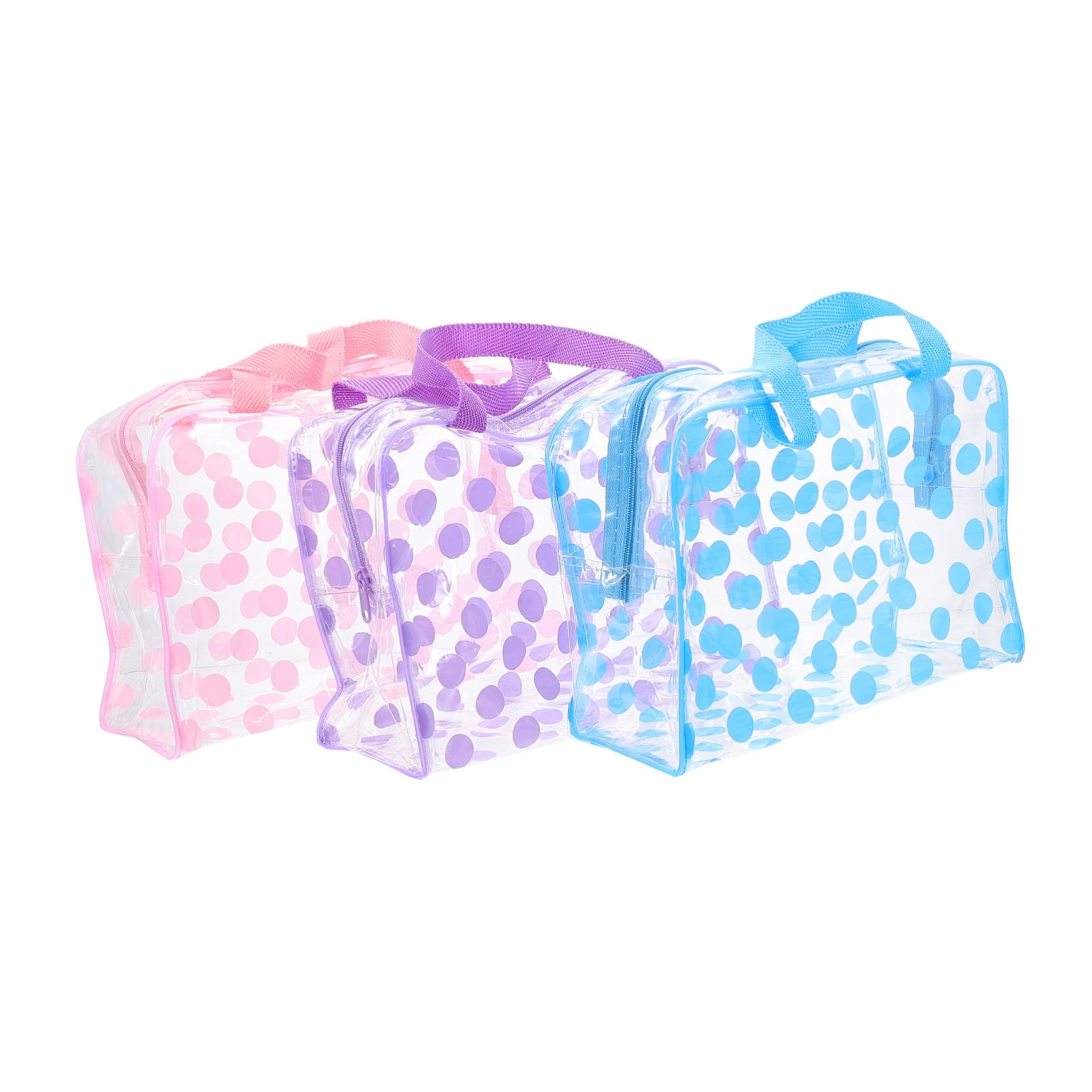 Beatifufu Large Nylon PVC Toiletry Bag - Waterproof Travel Cosmetic Organizer with Zipper Closure - Perfect for Women's Makeup, Shampoo & Bath Essentials (Ideal for Vacation, Gym & Business Trips)