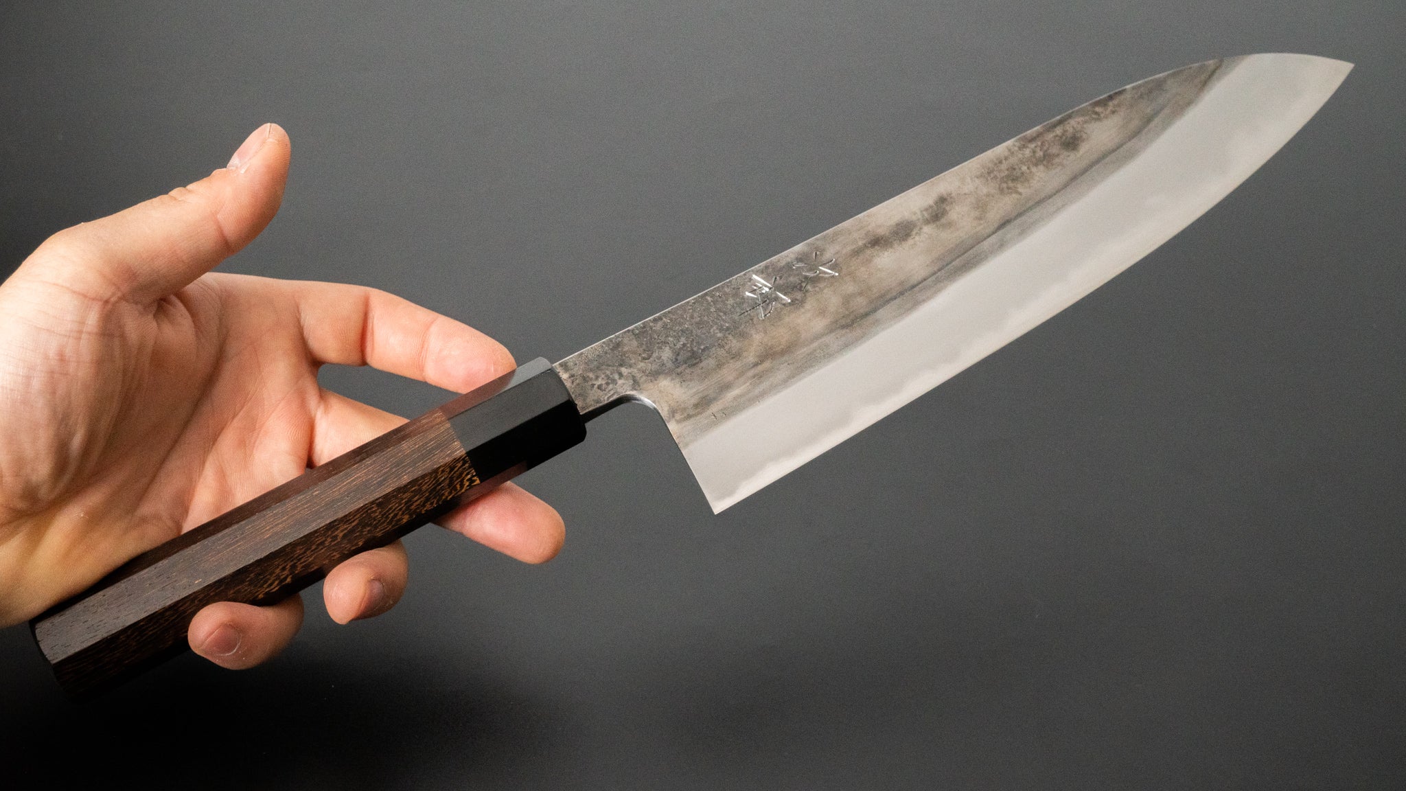 Premium Jiro Tsuchime Wa Gyuto 225mm Japanese Chef Knife with Taihei Tagayasan Handle - Perfect for Sushi, Sashimi & Precision Cutting in Professional Kitchens
