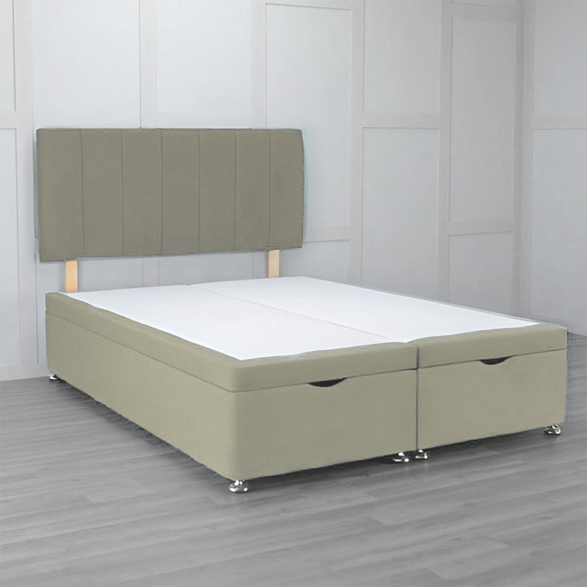 Front Opening Ottoman Bed Base with Storage - Space Saving Bed Frame for Small Rooms & Apartments | Perfect for Extra Storage & Guest Beds