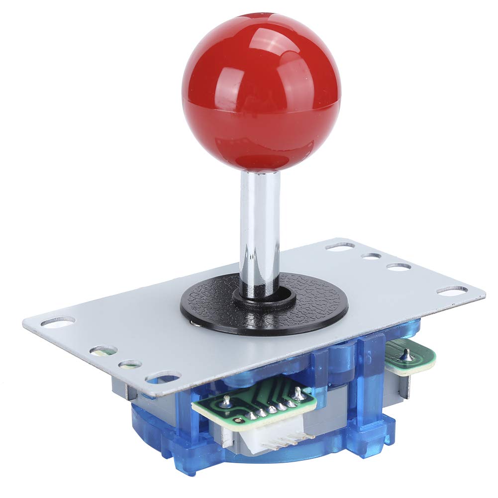 WNSC High Sensitivity Arcade Game Joystick - No Delay Fighting Stick for PS4, Xbox & PC - Perfect for Street Fighter, Tekken & Retro Gaming (Red)