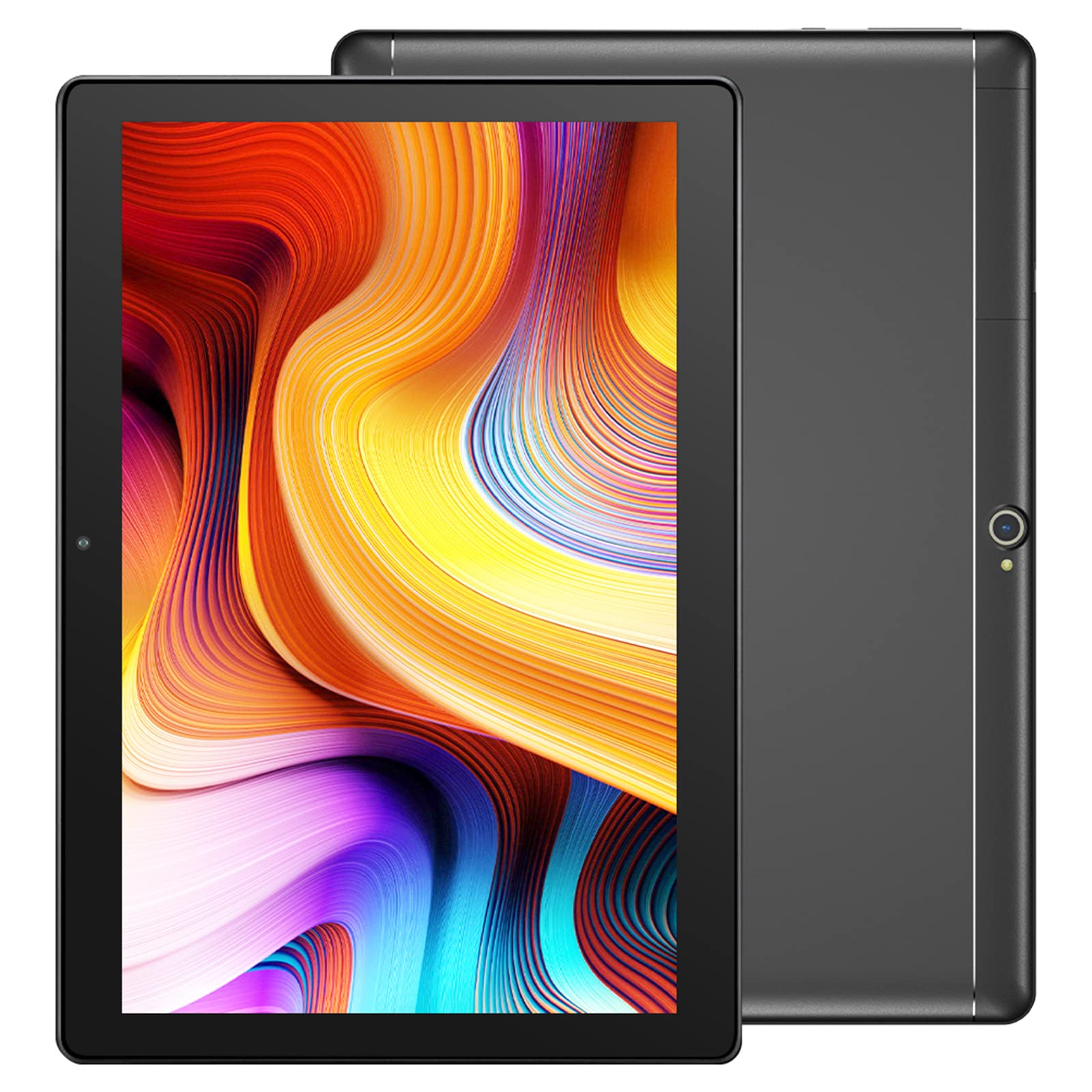 Dragon Touch K10 10-inch Android Tablet - 32GB Storage, Quad-Core Processor, IPS HD Touchscreen, 8MP Camera, Dual-Band WiFi - Perfect for Work, Study, and Entertainment (Black)