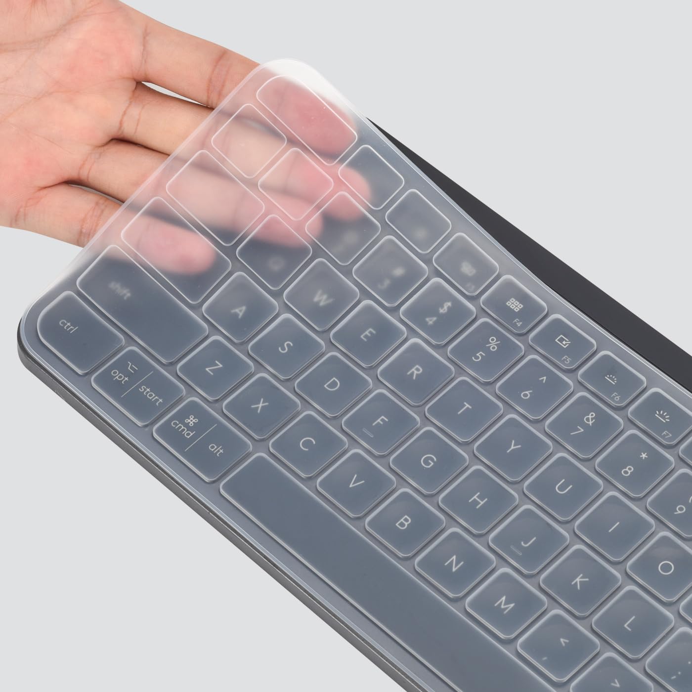 Logitech MX Keys S & MX Keys Wireless Keyboard Cover - Ultra Thin Clear Keyboard Skin Protector for Dust & Spill Protection | Perfect for Office, Home & Travel Use