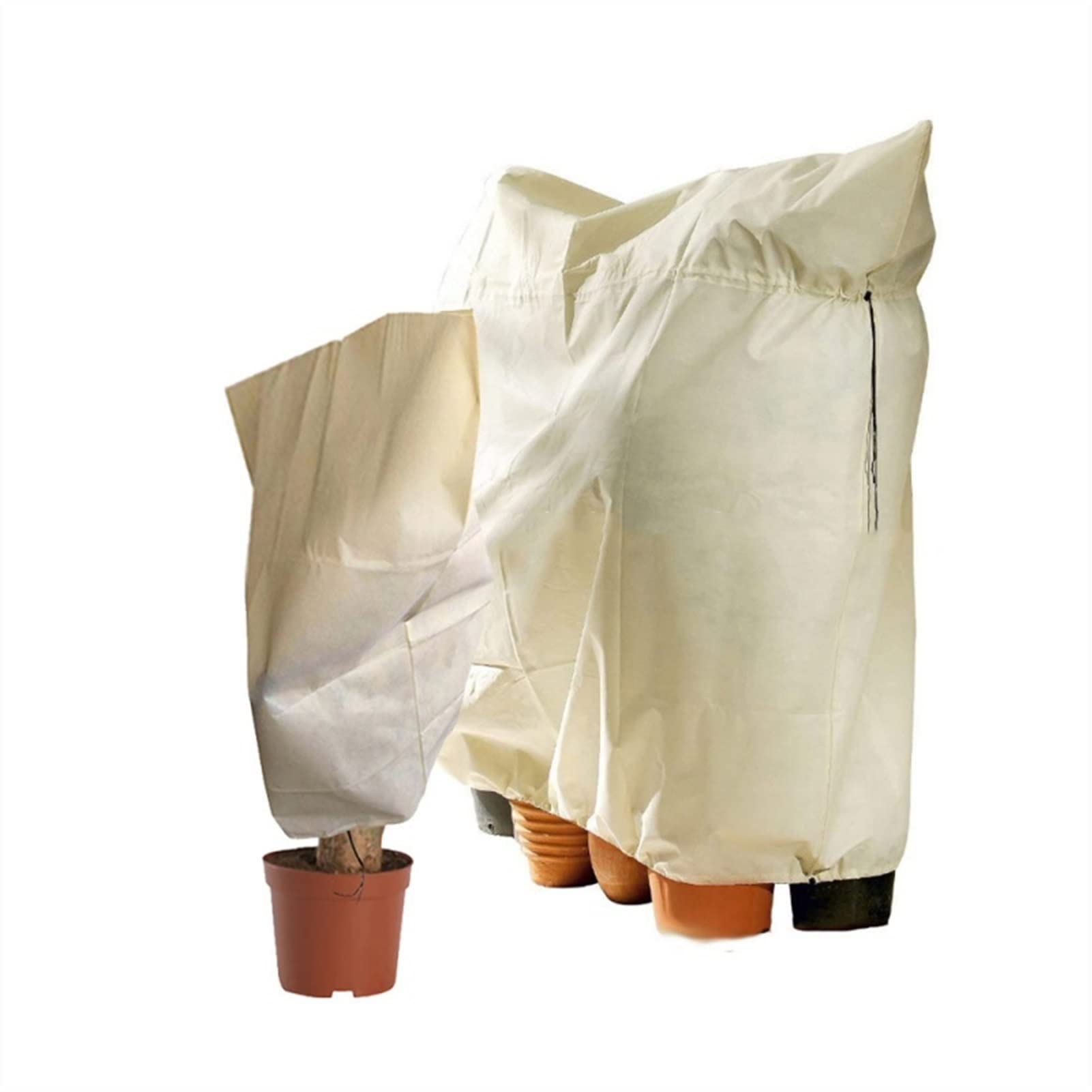 ZSHUZHI 180x120cm Winter Plant Cover - Frost Protection Bag for Outdoor Plants, Warm Plant Growth Cover for Cold Weather - Perfect for Garden, Potted Plants, and Greenhouse Use
