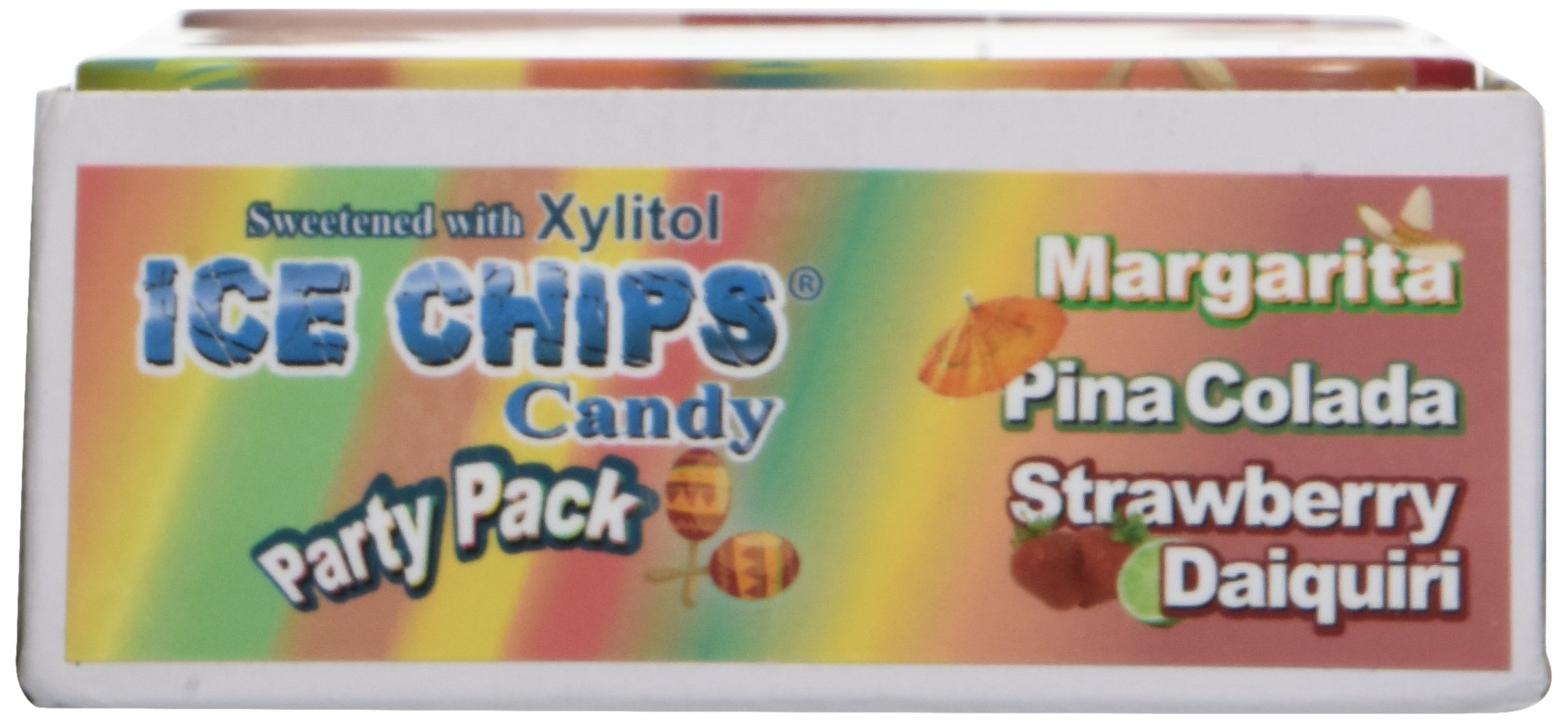 ICE CHIPS Xylitol Sugar-Free Candy - 6 Pack Party Tin Set | Healthy Sweet Treats for Diabetics & Keto Diet | Perfect for Office Snacks, Gift Baskets & Holiday Parties