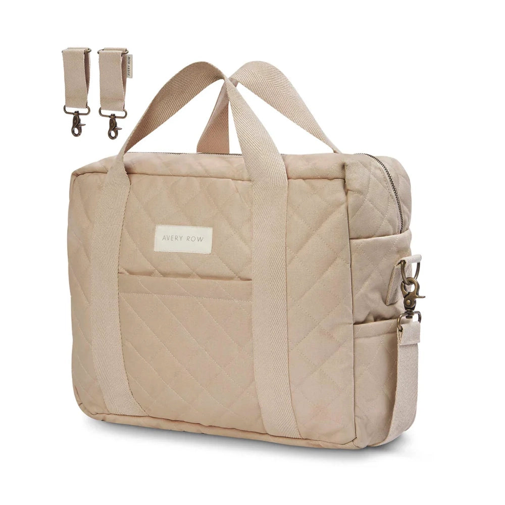 Avery Row Diaper Bag - Natural & Stylish Baby Bag for Moms | Perfect for Travel, Daycare & On-the-Go Parenting Essentials