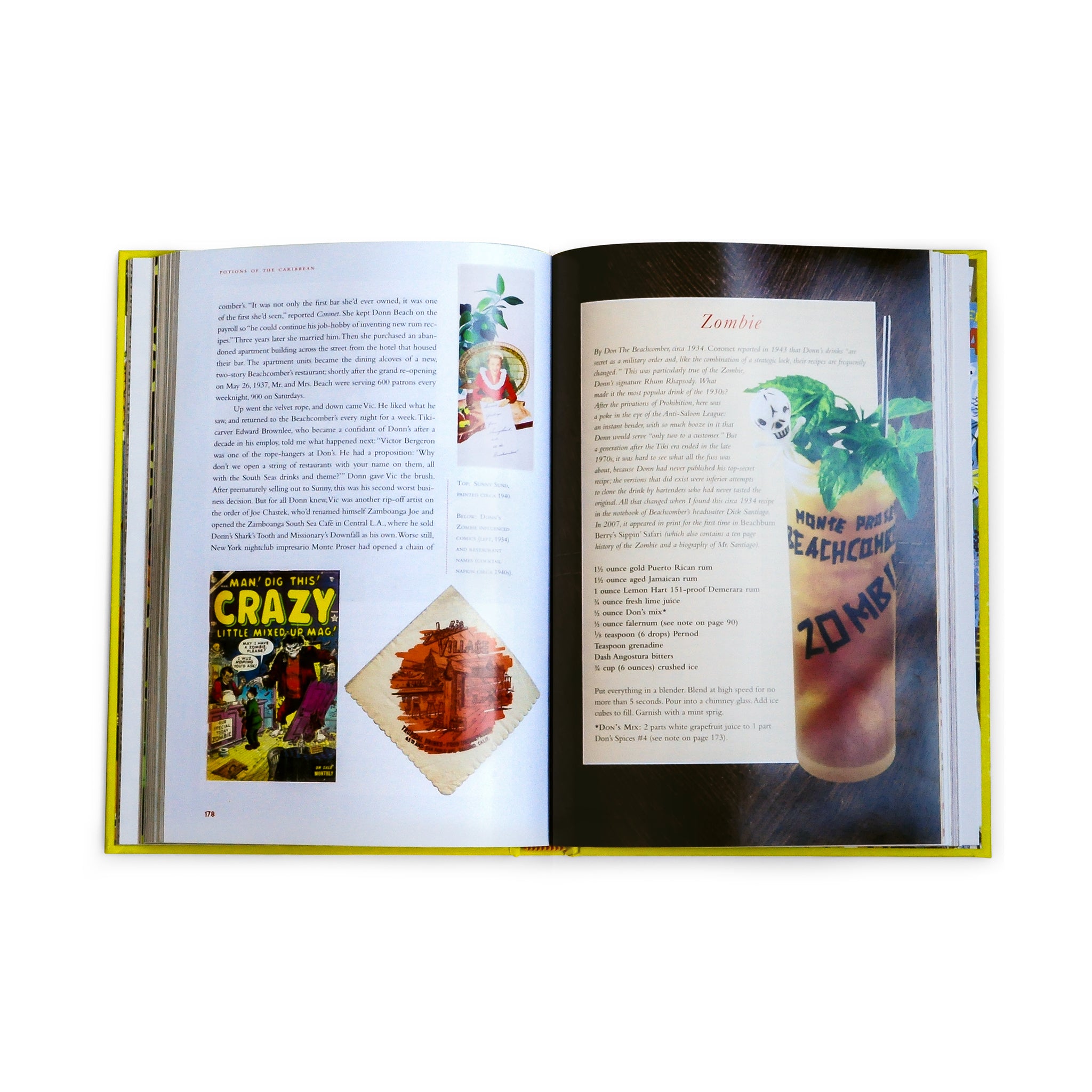 Jeff Berry's Beachbum Berry's Potions of the Caribbean - Authentic Tropical Cocktail Recipe Book | Perfect for Home Bartenders & Tiki Party Enthusiasts