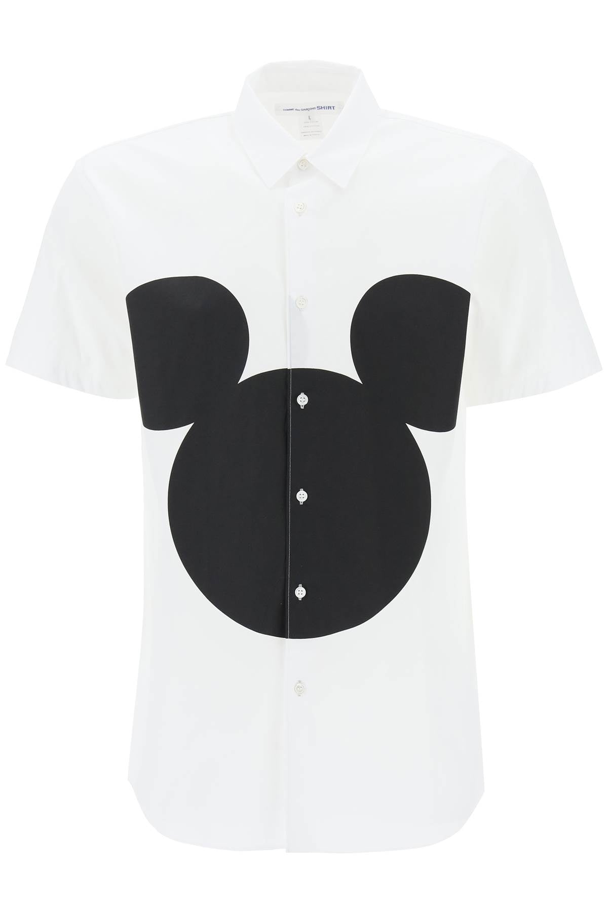 Comme des Garcons Mickey Mouse Print Shirt - Stylish Graphic Tee for Men & Women - Perfect for Casual Wear, Street Style & Disney Fans