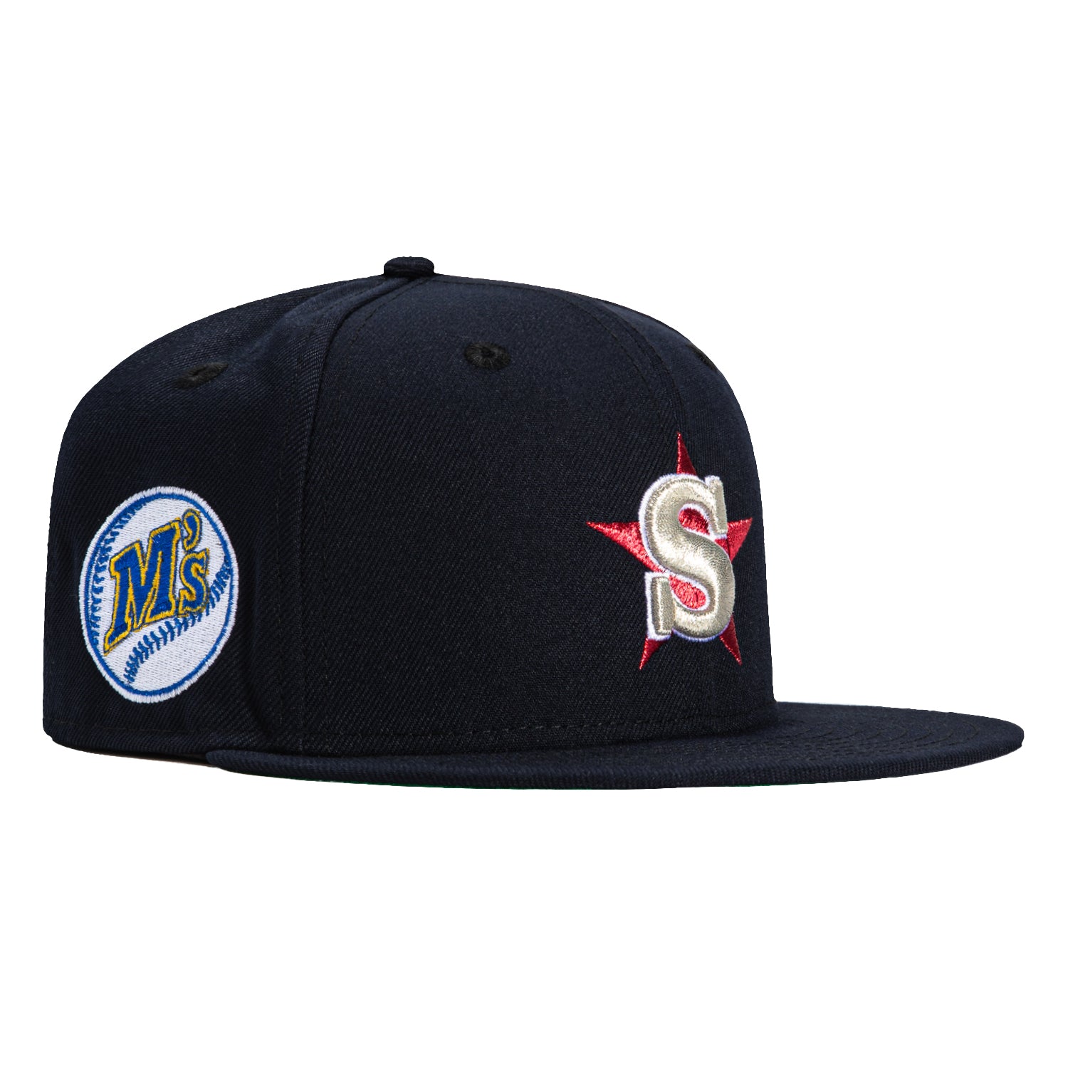 New Era 59Fifty San Bernardino Stars Club Patch Hat - Navy Blue Adjustable Baseball Cap for Men & Women - Perfect for Sports Fans, Streetwear Fashion & Casual Outfits
