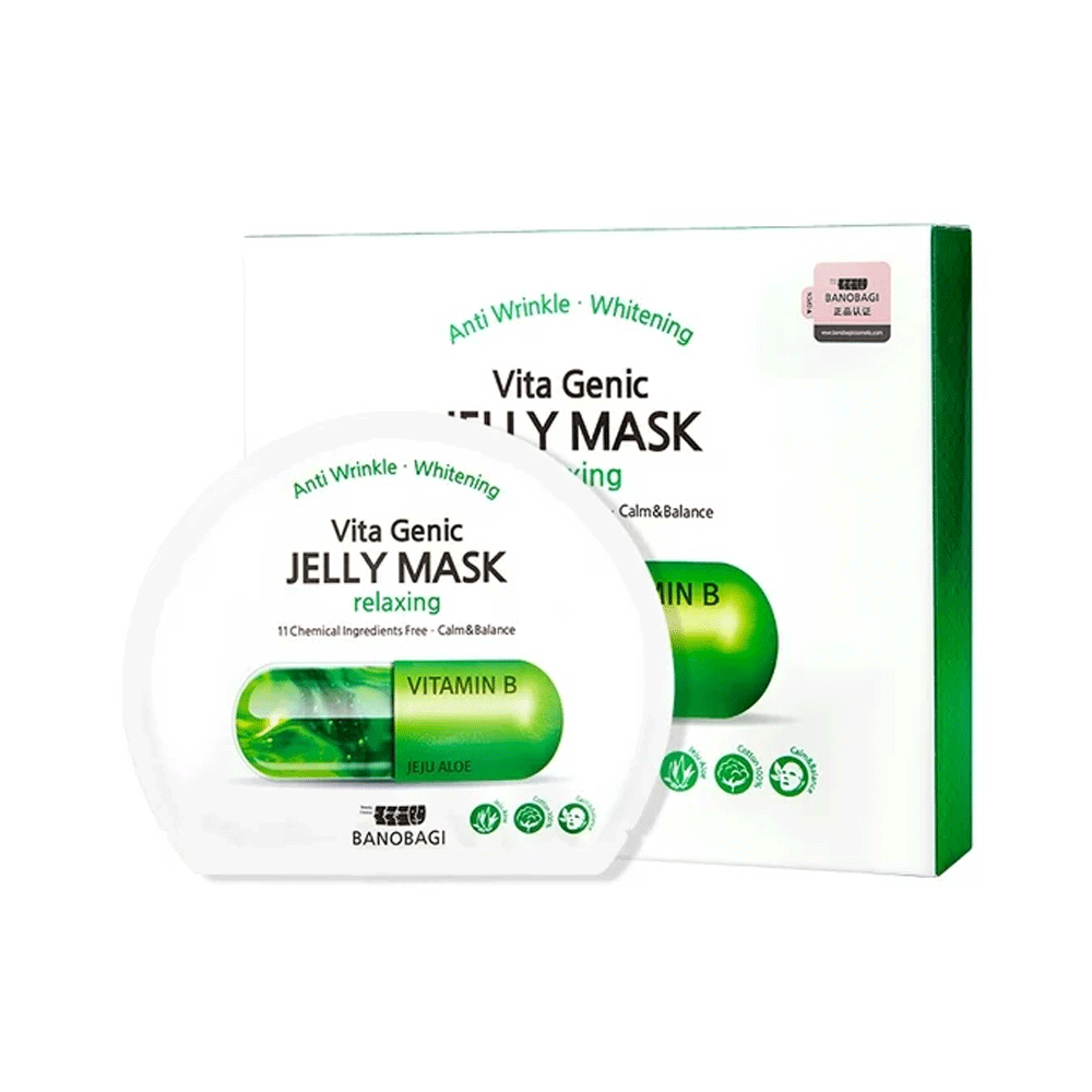BANOBAGI Vita Genic Jelly Mask - Hydrating & Soothing Facial Sheet Mask, 30g x 10 Pack for Glowing Skin | Perfect for Daily Skincare Routine & Spa Night Relaxation