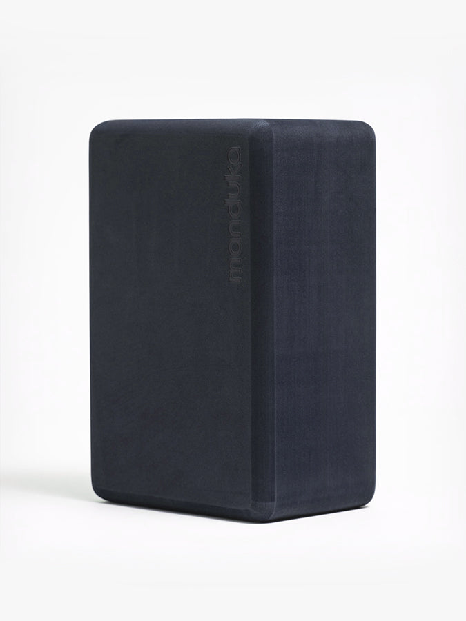 Manduka Recycled EVA Foam Yoga Block - Non-Slip Yoga Brick for Support & Alignment - Ideal for Yoga, Pilates & Meditation at Home or Studio