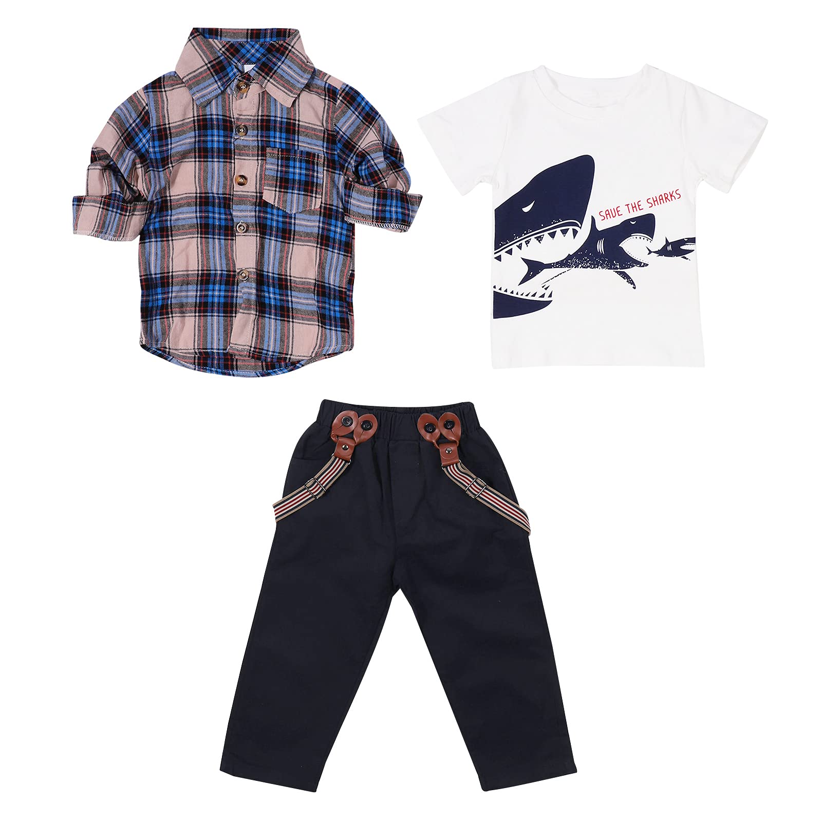 LUKYCILD Boys' Clothing Set - Baby & Toddler Outfits for Playtime, School & Special Occasions | Soft & Comfortable Cotton Apparel