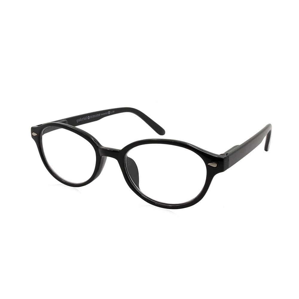 Gabriel + Simone Nanette Women's Round Tortoiseshell Reading Glasses - Blue Light Blocking, Scratch-Resistant Lenses with Case - Perfect for Computer Work, Reading & Office Use