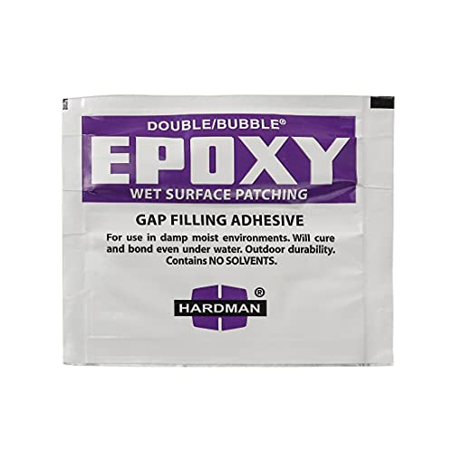 H.B. Fuller Double Bubble Wet Surface Patching Epoxy - 100 Packets | High Strength Underwater & Wet Surface Adhesive | Solvent-Free, Non-Shrinking, Room Temperature Cure | Ideal for Marine Repairs, Plumbing Fixes & Emergency Bonding