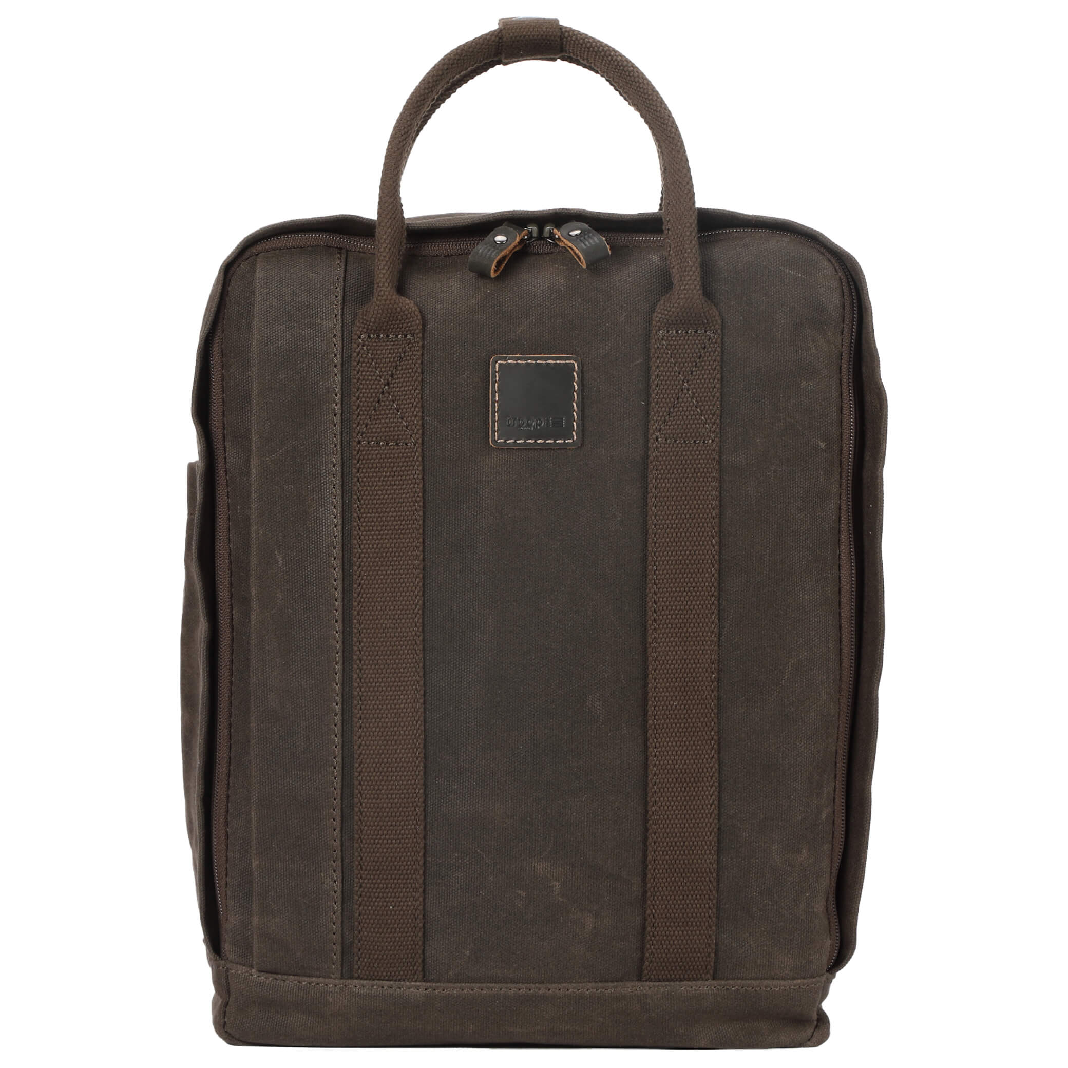 TRP0549 Troop London Classic Canvas Daypack - Durable Unisex Backpack for Travel, School & Work | Water-Resistant Daypack for Commuting, Hiking & College Campus Use