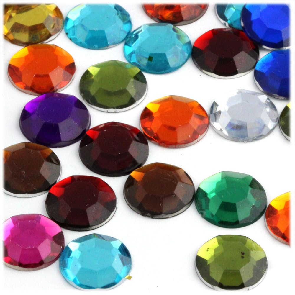 1000pcs 16mm Orange Rhinestones Flatback for DIY Crafts, Jewelry Making, Nail Art, and Home Decor - The Crafts Outlet