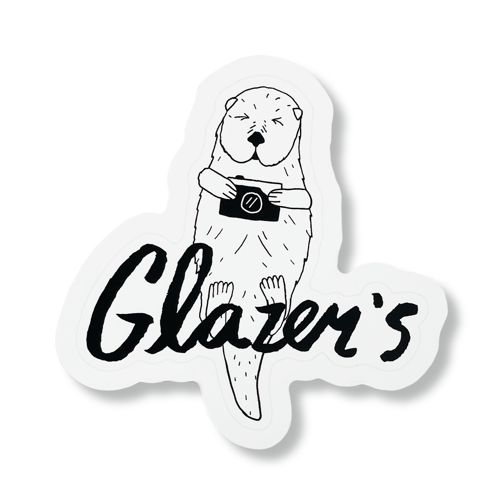 Glazer's Otter Sticker - Waterproof Vinyl Decal for Laptops, Cars & Water Bottles - Cute Otter Design for DIY Crafts & Home Decor