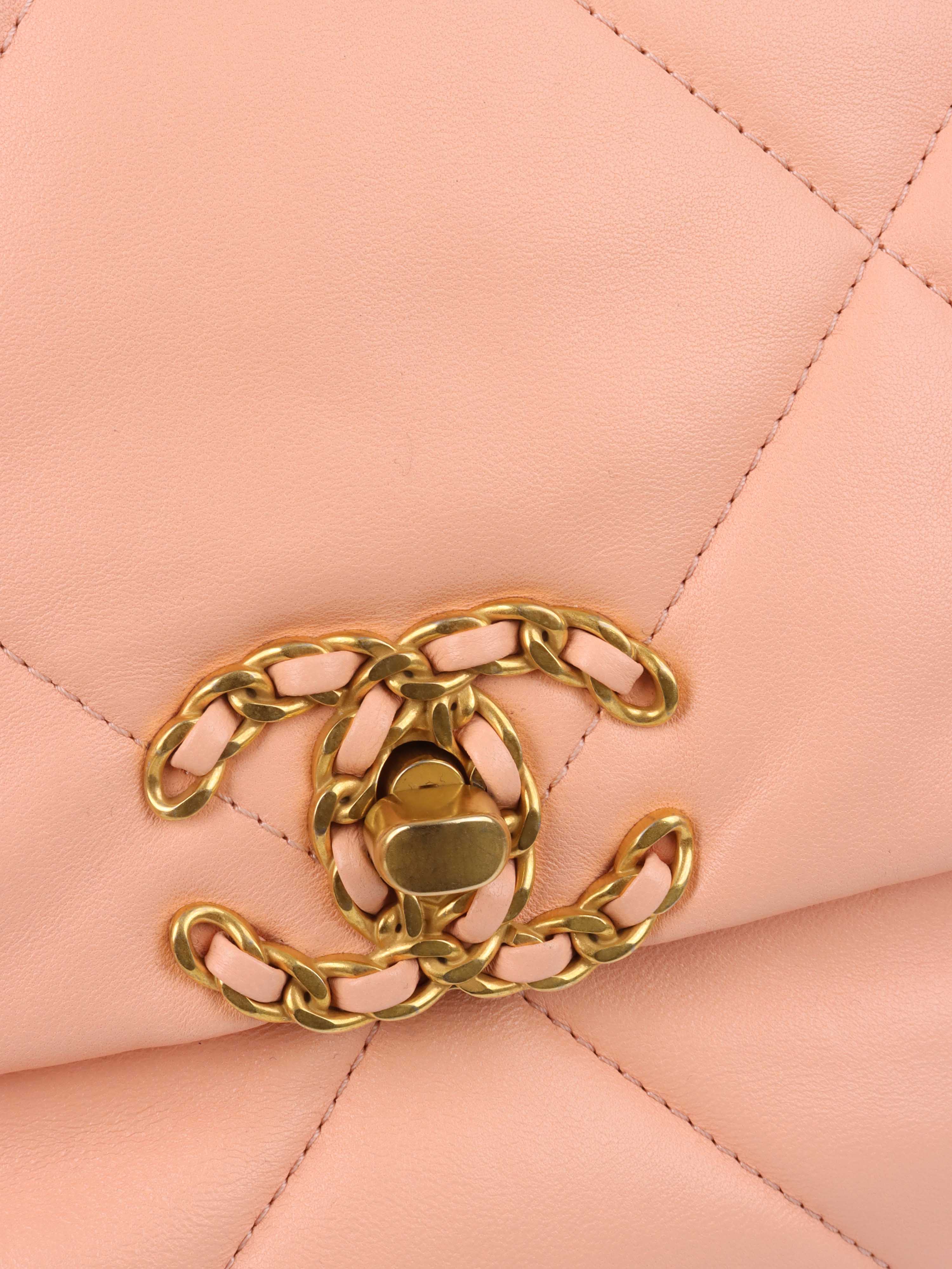 Chanel Small Salmon Pink 19 Bag - Luxury Designer Handbag for Women | Perfect for Parties, Date Nights & Special Occasions