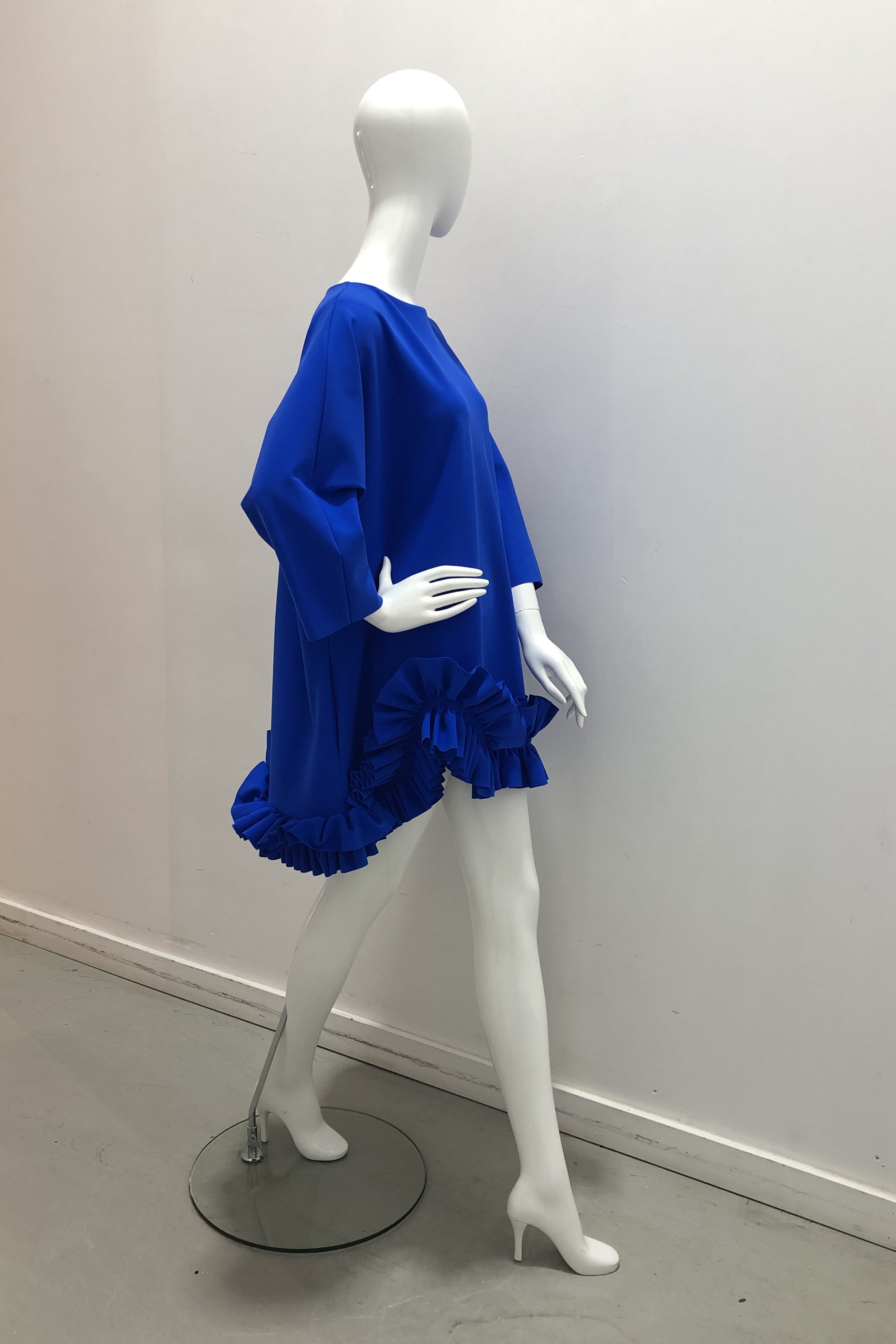 Greta Constantine Fougere Ruffle Trim Tunic Dress for Women | Elegant Flowy Blouse Top | Perfect for Office, Cocktail Parties & Date Nights