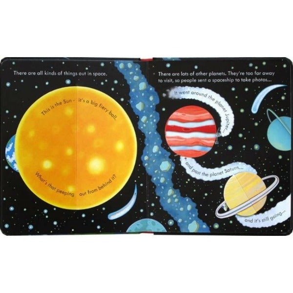 Peep Inside Space - Usborne Lift-the-Flap Children's Book | Explore Planets & Stars | Perfect for Bedtime Stories & Early Learning